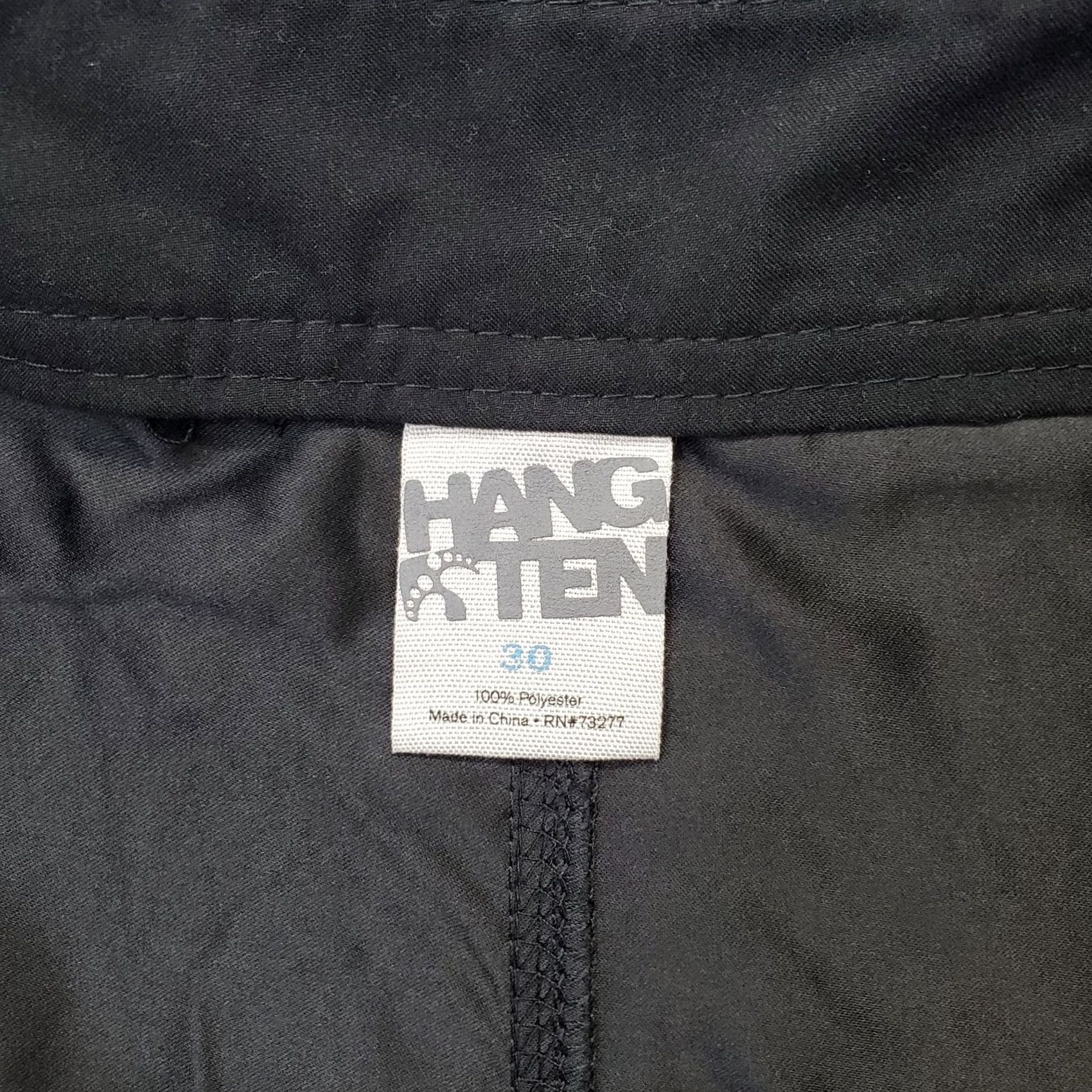 Hang Ten Hang Ten Board Shorts Mens 30 Black Flat Front Swimwear Beach Drawstring Waist Mens Size 30 Black Board Shorts Size US 30 / EU 46 - 6 Thumbnail