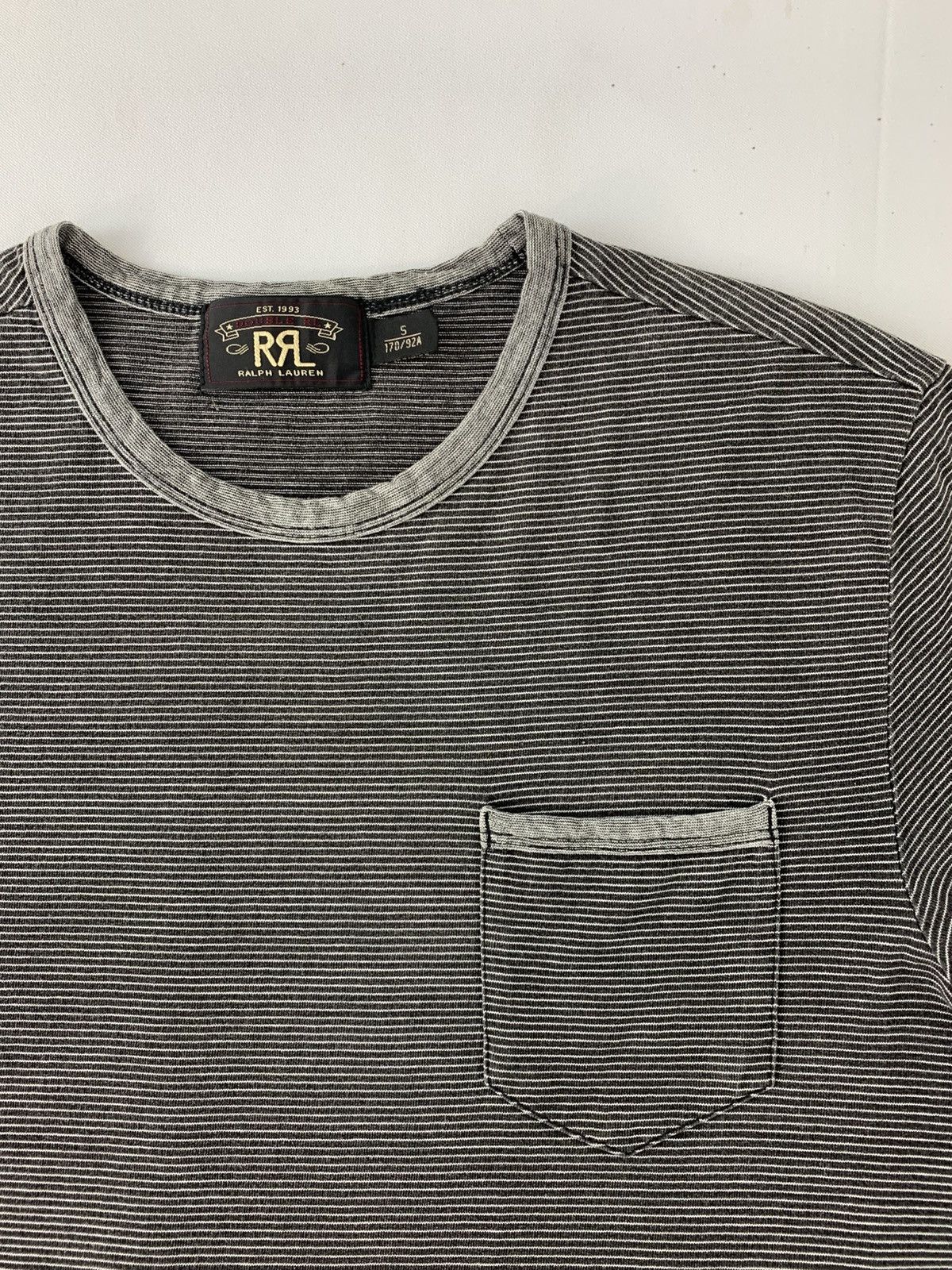 Ralph Lauren Double RRL Ralph Lauren Crewneck Single Pocket Striped Tee Size US S / EU 44-46 / 1 - 3 Thumbnail