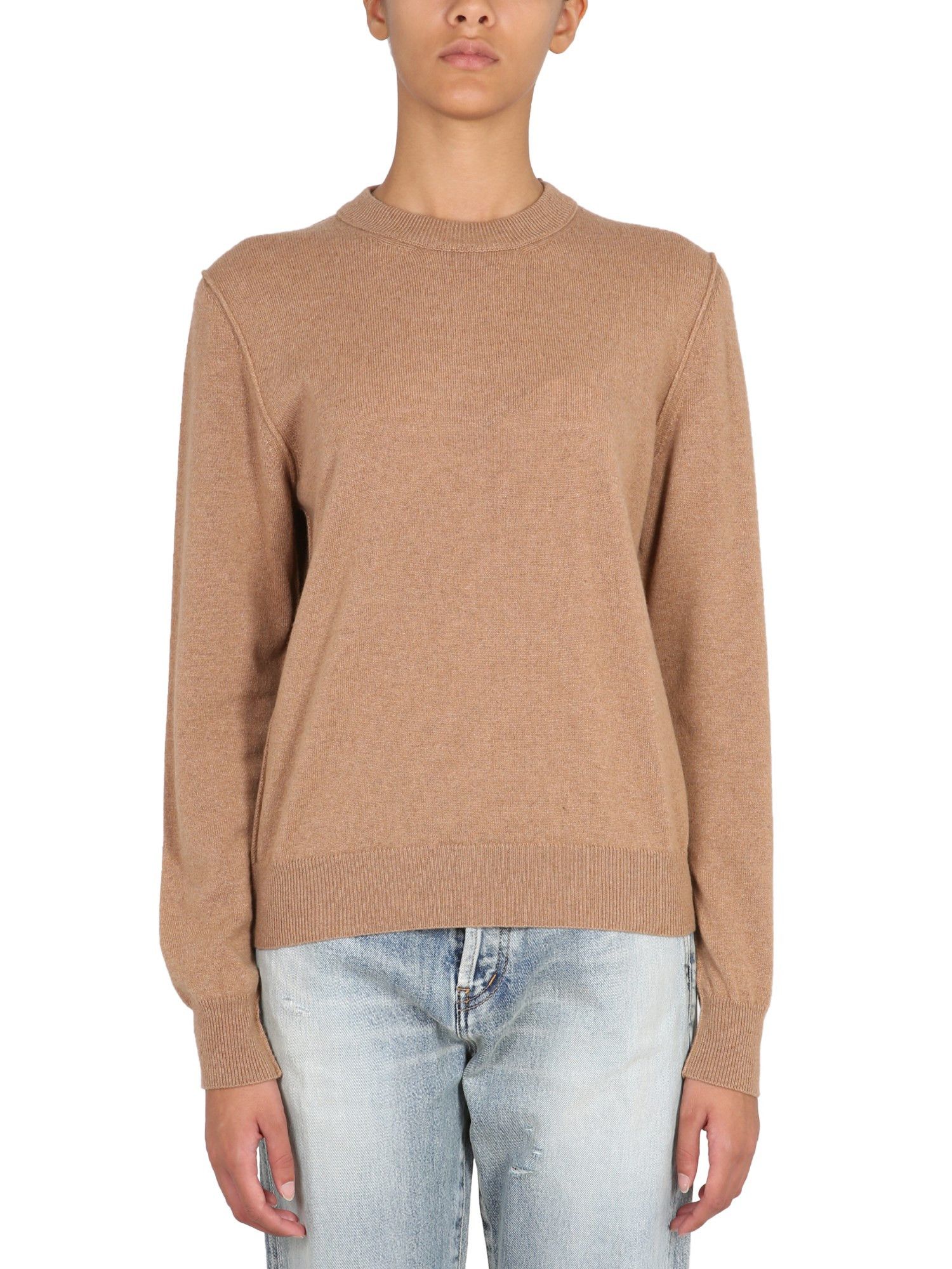 Maison Margiela o1y0625 Cashmere Blend Sweater in Camel Size L / US 10 / IT 46 - 1 Thumbnail