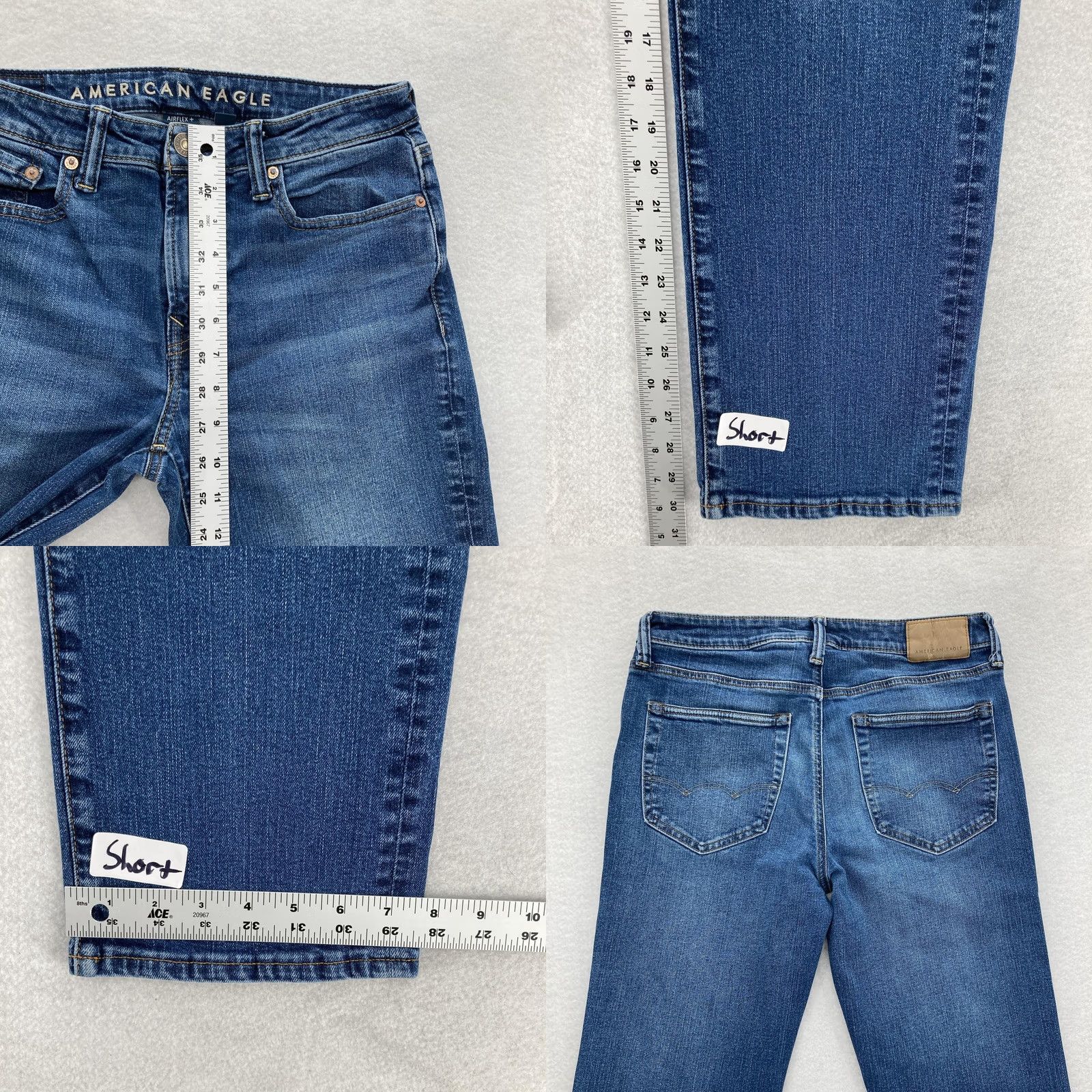 American Eagle Outfitters American Eagle Jeans Mens 30x30 Blue Original Bootcut AirFlex+ Stretch Denim Jeans Size US 30 / EU 46 - 8 Thumbnail