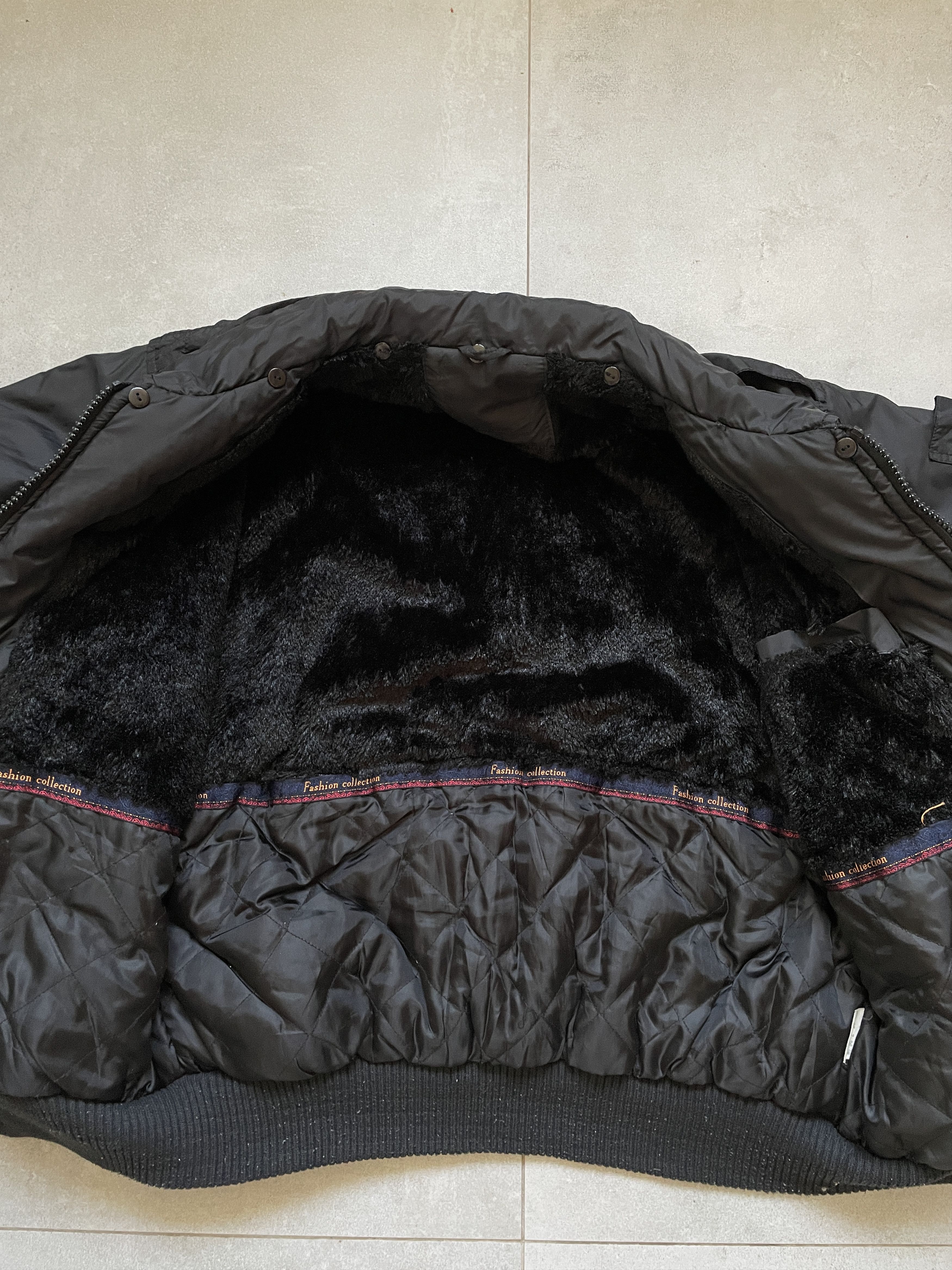 Vintage VINTAGE BLACK BOXY OPIUM INSULATED BOMBER JACKET Size US XL / EU 56 / 4 - 7 Thumbnail