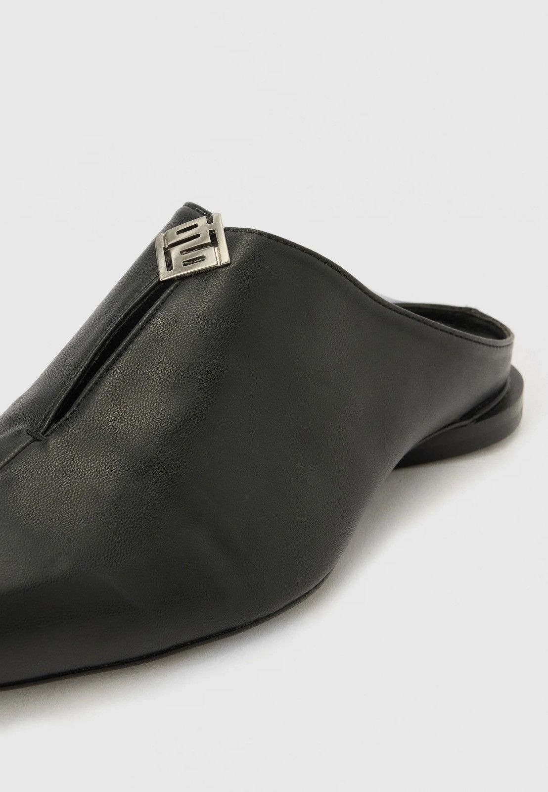 GmbH !DS! SS23 GMBH Jamal Slit Black Pleather Mules Size US 12 / EU 45 - 4 Thumbnail