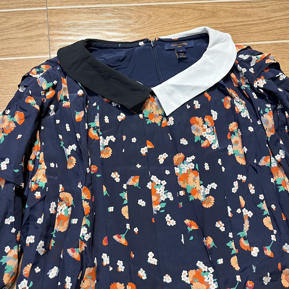 Louis Vuitton Louis Vuitton Floral Midi Dress Size S / US 4 / IT 40 - 8 Thumbnail