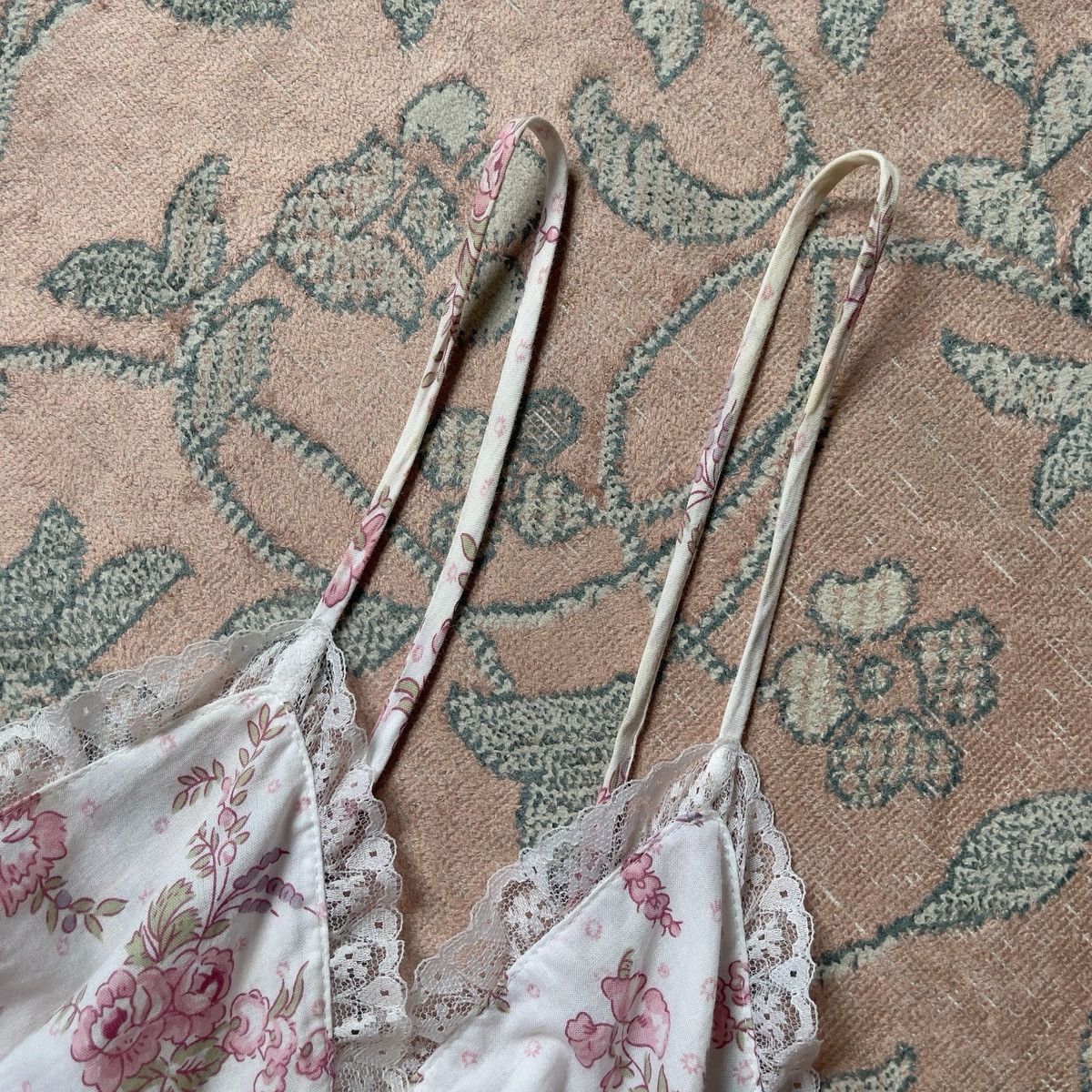 Victoria's Secret Victoria’s Secret White Cotton Floral Slip Dress (M) Size M / US 6-8 / IT 42-44 - 12 Thumbnail