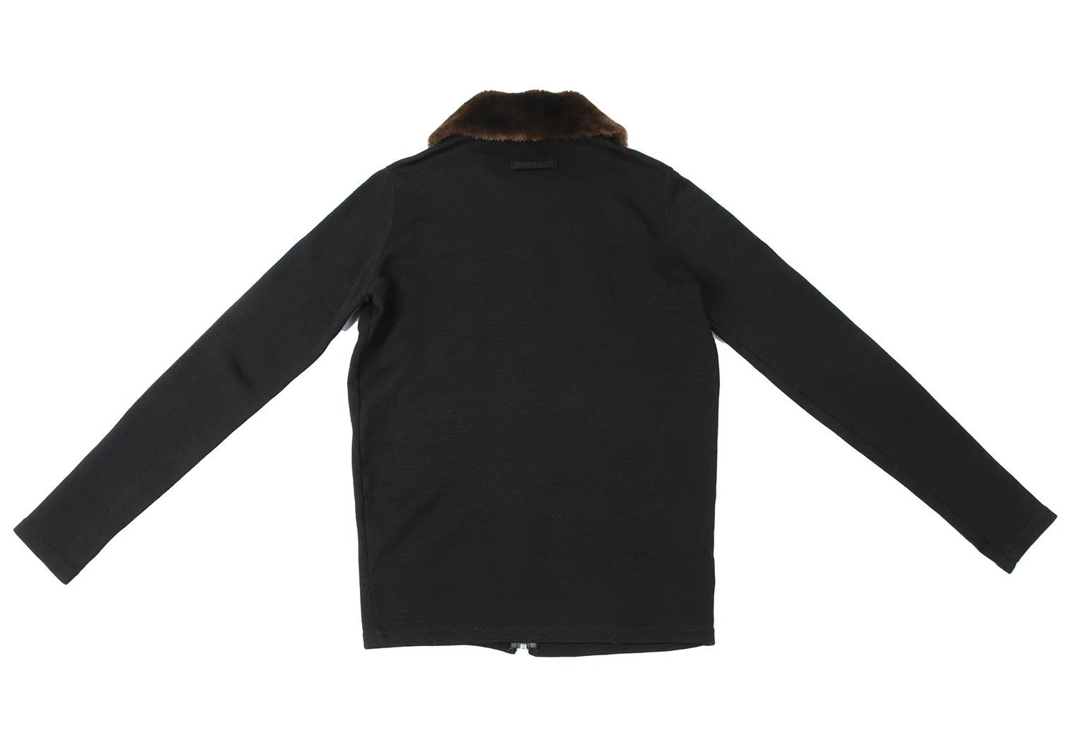 Jean Paul Gaultier Faux Fur Collar Knit Blouson in Black Size 48 Size US M / EU 48-50 / 2 - 12 Thumbnail