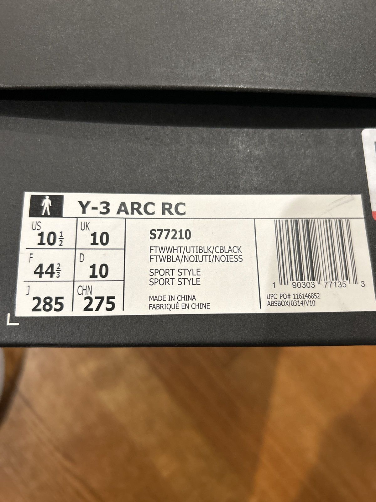 Y-3 Y-3 ARC RC White and Black Sneakers Size 10 Size US 10 / EU 43 - 10 Thumbnail