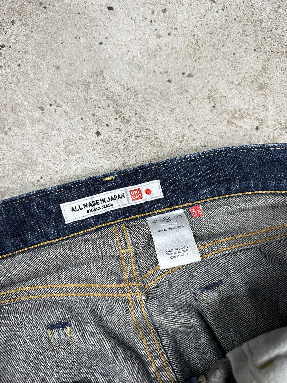 ‼️ Uniqlo All Made in Japan Selvedge Navy Denim Pants