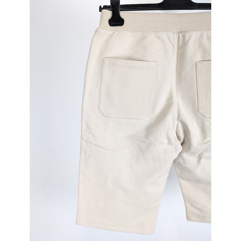 Balmain o1rshd1 B Logo Jogger Short in Beige Size US 32 / EU 48 - 14 Thumbnail
