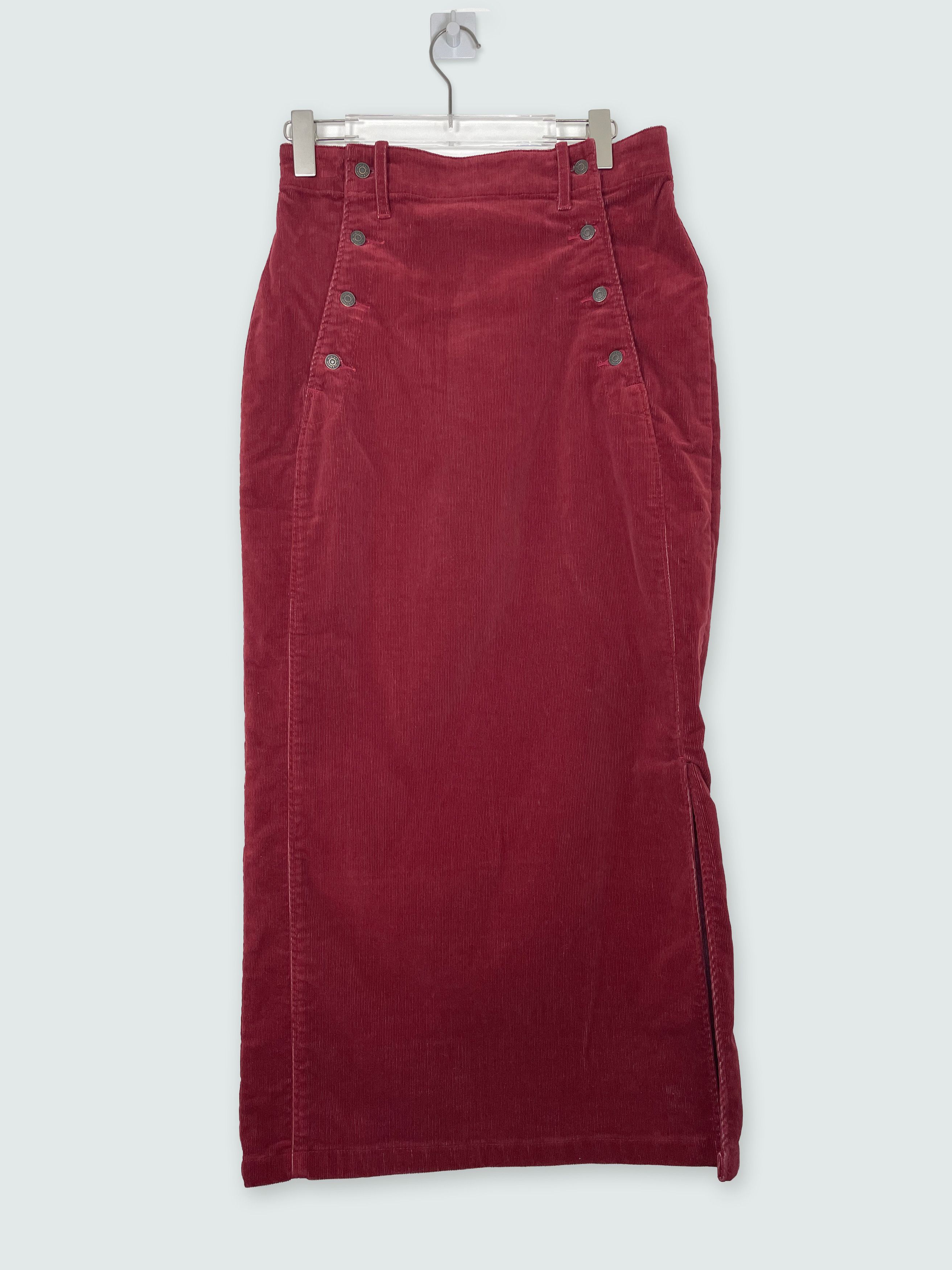 Hysteric Glamour Red Maxi Corduroy Skirt | Size 27 ~ Small Size 27" / US 4 / IT 40 - 1 Thumbnail