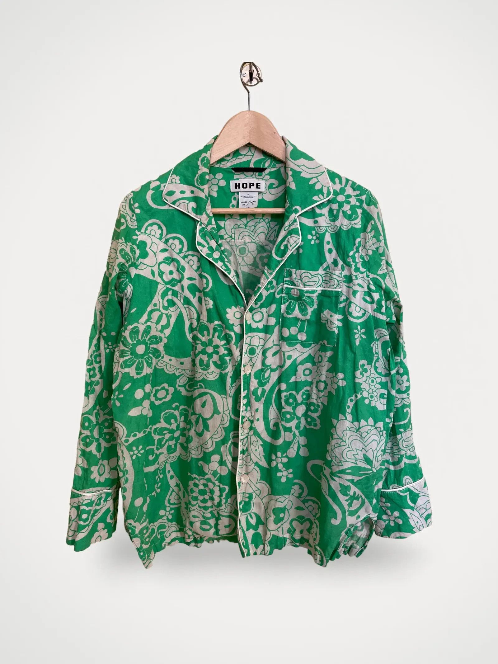 Hope Hope Still Shirt Paisley Green Shirt Size XS / US 0-2 / IT 36-38 - 1 Thumbnail