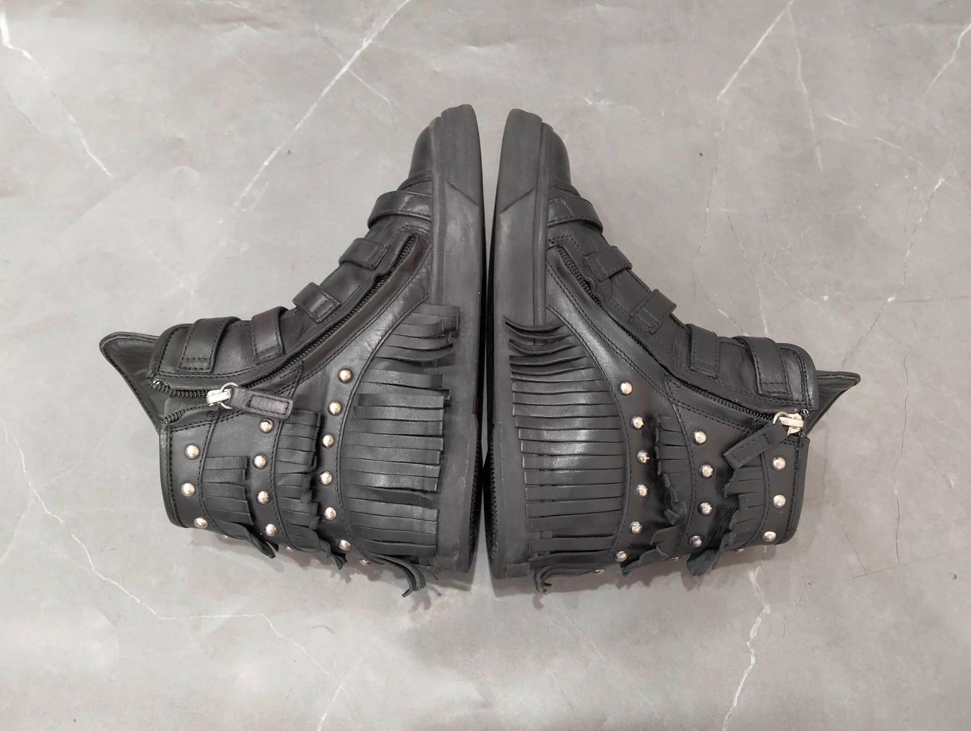 Giuseppe Zanotti GIUSEPPE ZANOTTI Black Studded High-Top Sneakers 35 Size US 4.5 / IT 34.5 - 2 Thumbnail
