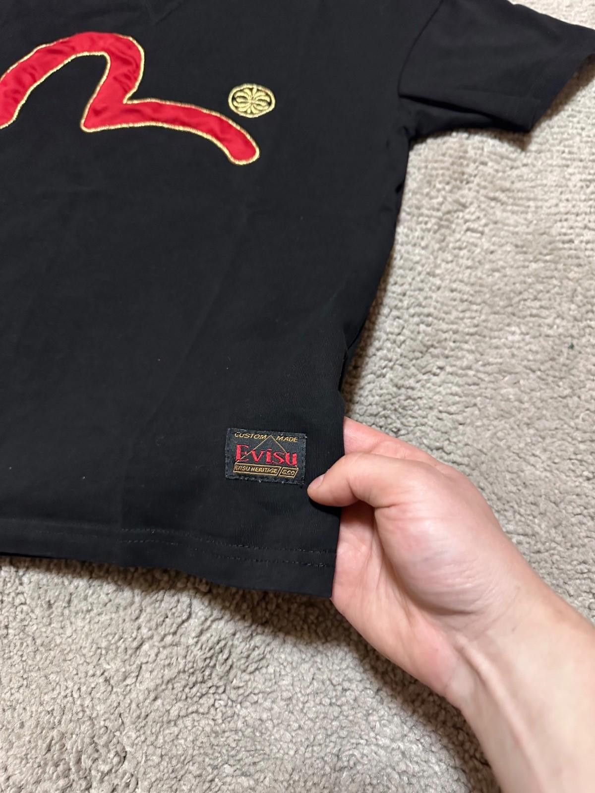 Evisu Womens Evisu Black Cotton T-Shirt Sz M Size M / US 6-8 / IT 42-44 - 3 Thumbnail