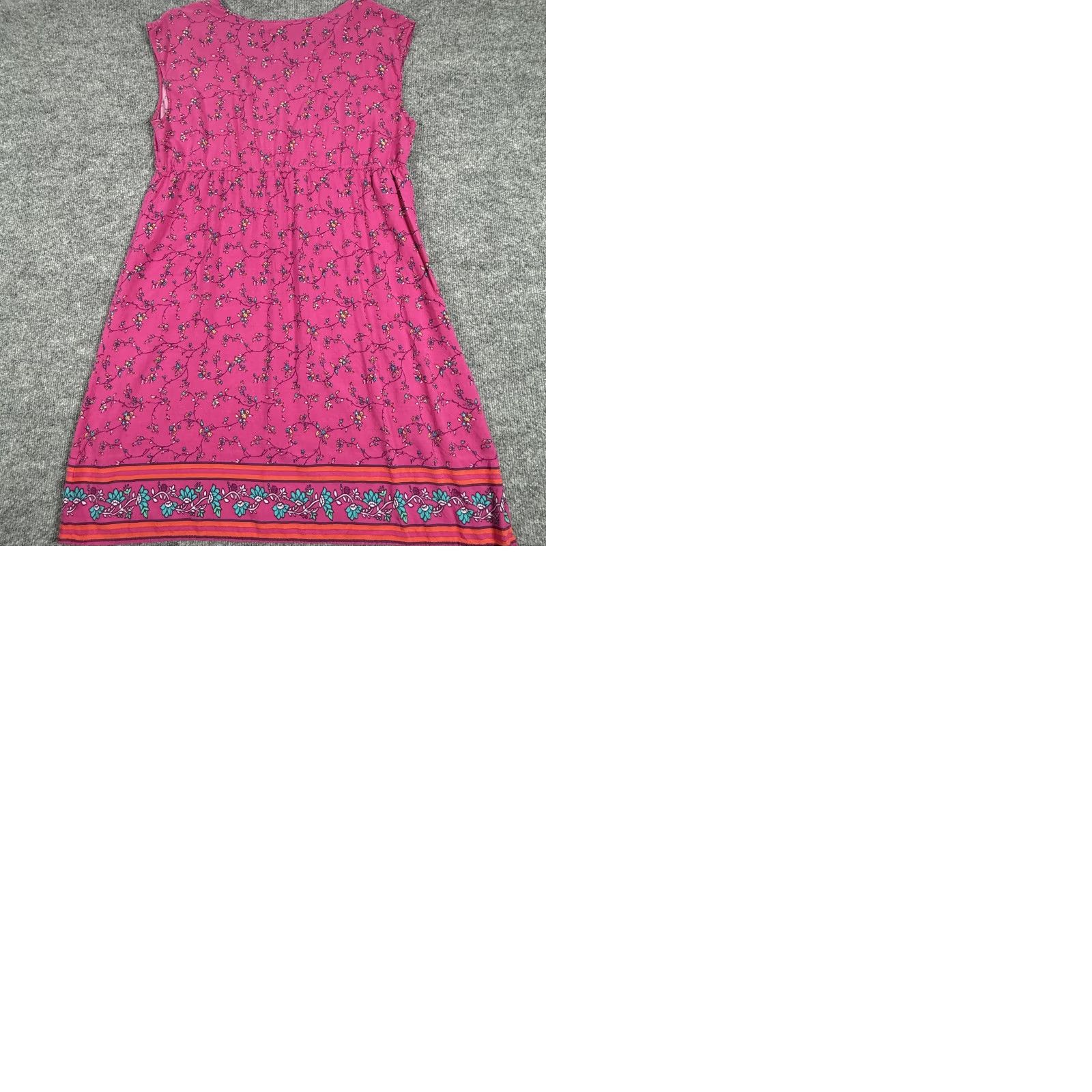 Old Navy VINTAGE Old Navy Dress Womens XL Pink Floral Boho Sleeveless Rayon Summer Casual 2010s Size XL / US 12-14 / IT 48-50 - 9 Thumbnail