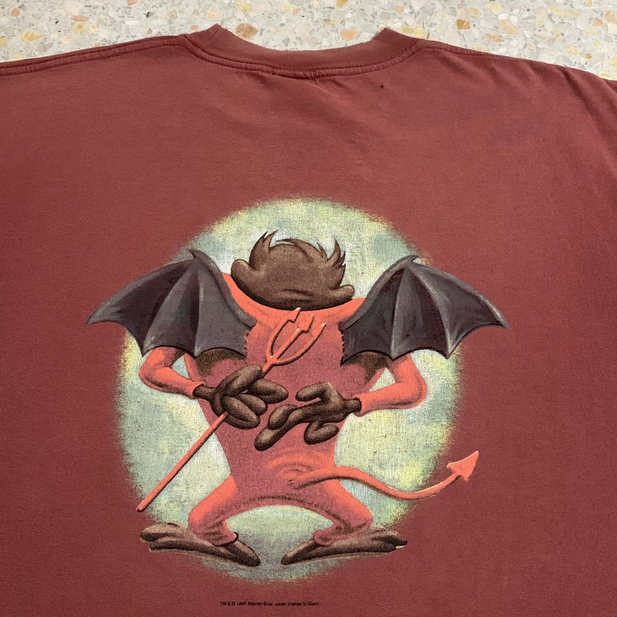 Warner Bros Vintage Taz 90s Angel & Devil (1997) Size US XL / EU 56 / 4 - 2 Thumbnail