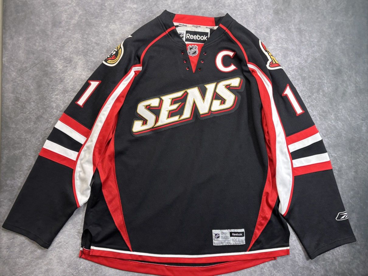NHL 2008-2011 Ottawa Senators Jersey Sens Alfredson Black Hockey Size US XL / EU 56 / 4 - 16 Thumbnail