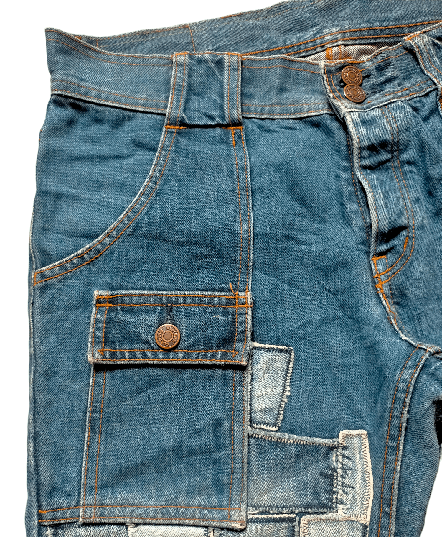 Hysteric Glamour ⚡Rare Hysteric Glamour Patchwork Bush Pants Jeans Size US 32 / EU 48 - 3 Thumbnail