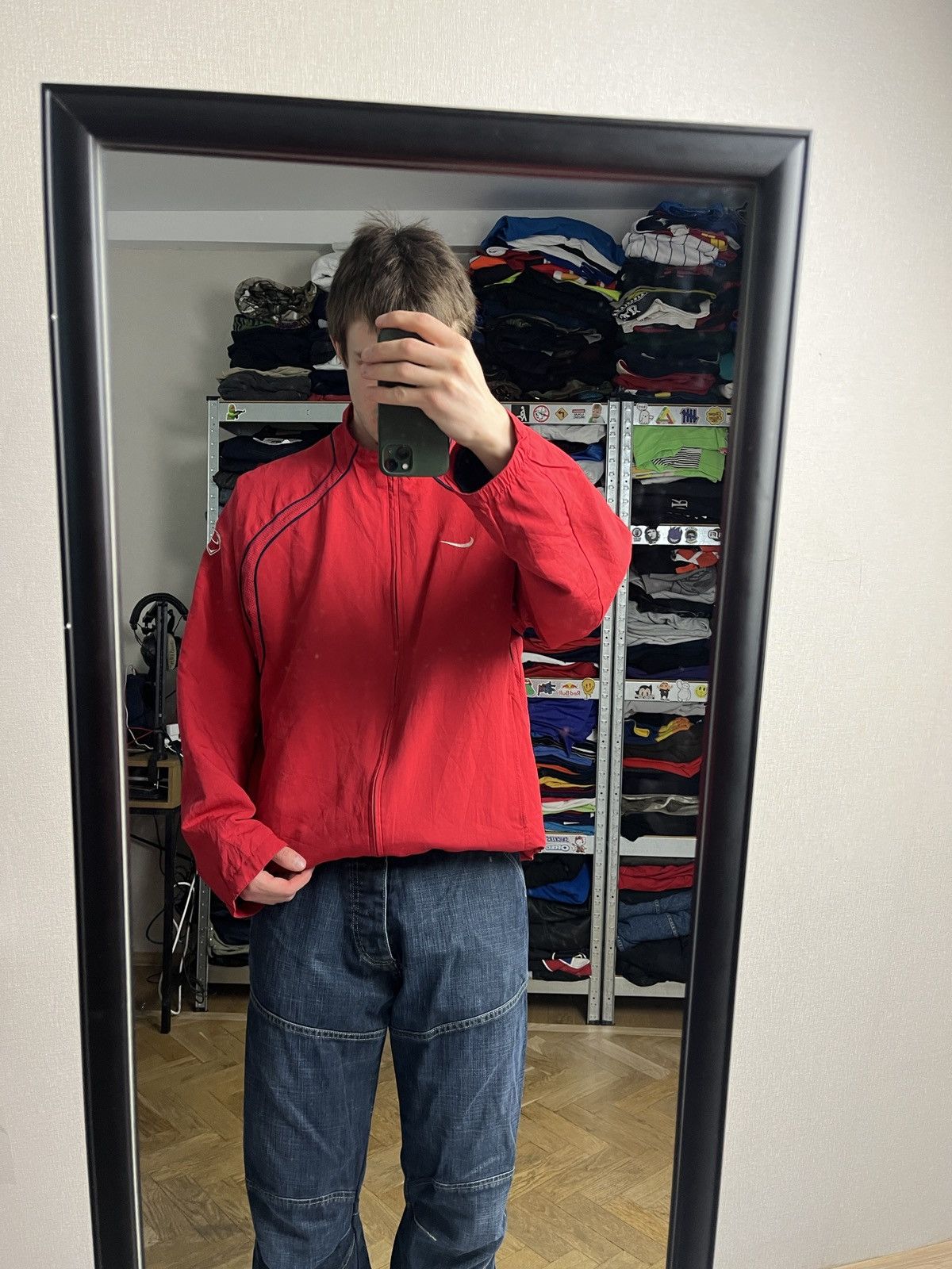 Nike Vintage 90s Nike KNVB Netherlands Football Track Jacket Rare Size US L / EU 52-54 / 3 - 3 Thumbnail