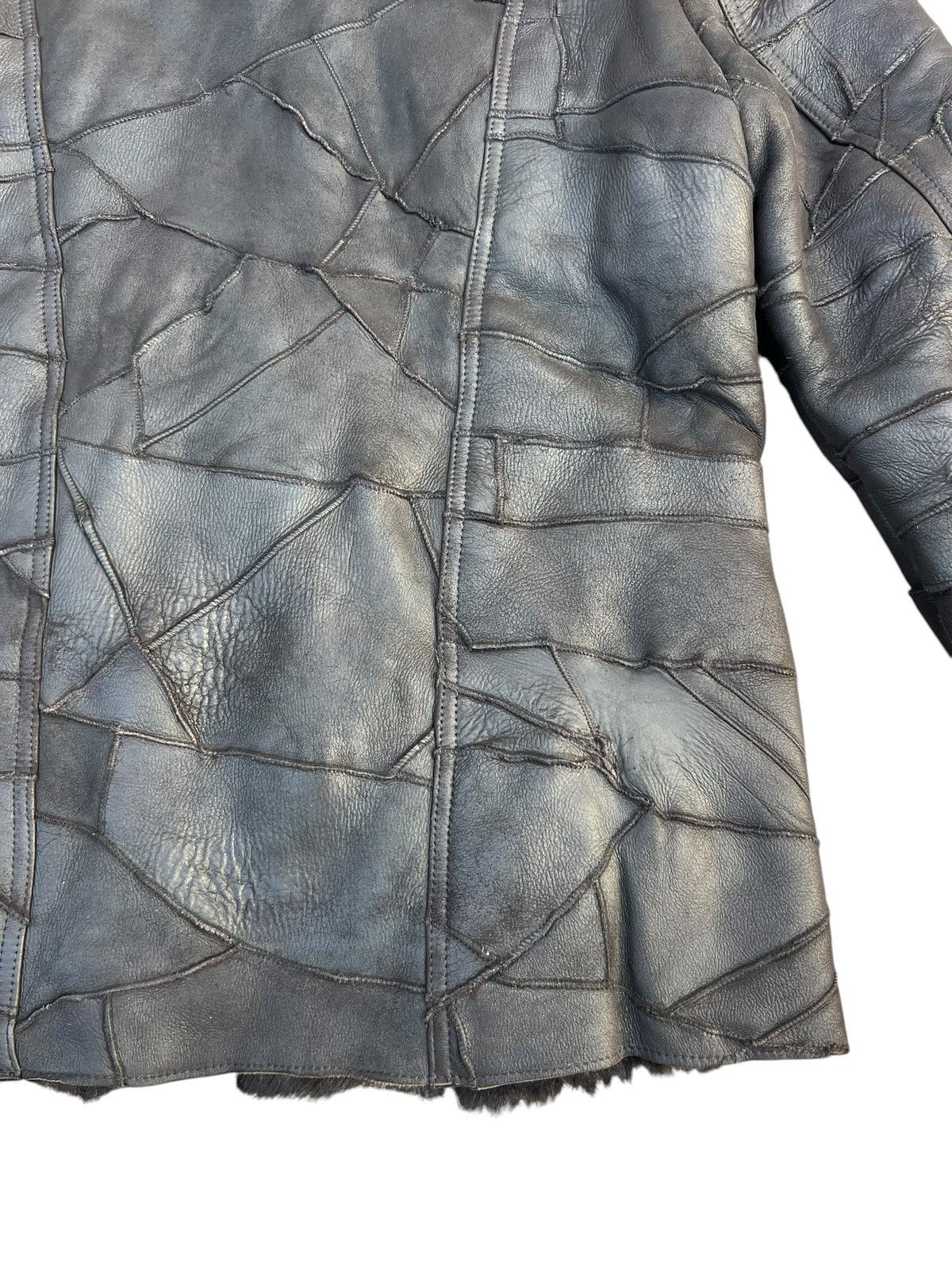 Leather Dope + Drakkar Patchwork Sheepskin Leather Shearling Jacket Size US M / EU 48-50 / 2 - 23 Thumbnail