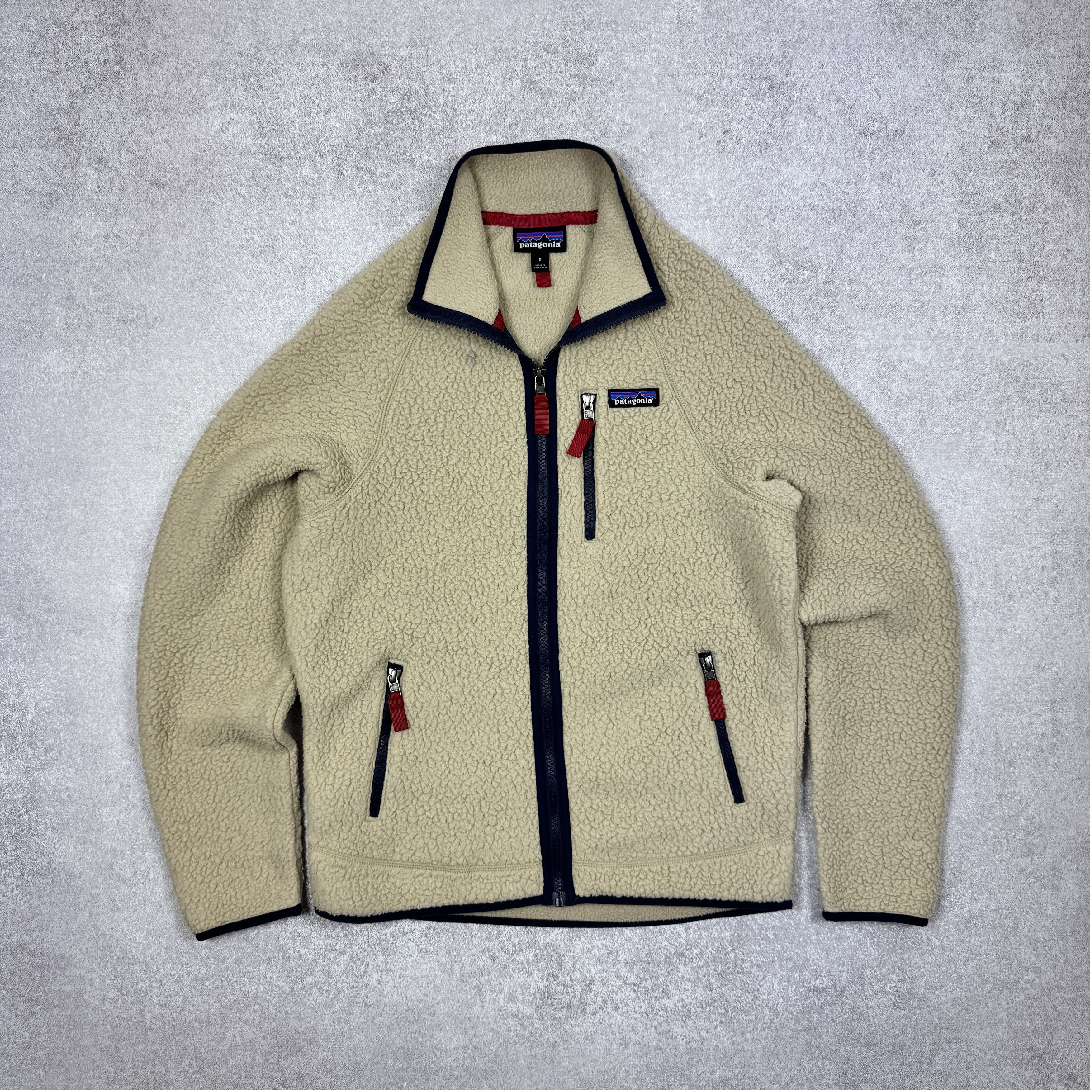 Patagonia Men`s PATAGONIA SHERPA RETRO X PILE FLEECE JACKET SIZE S-M Size US S / EU 44-46 / 1 - 3 Thumbnail