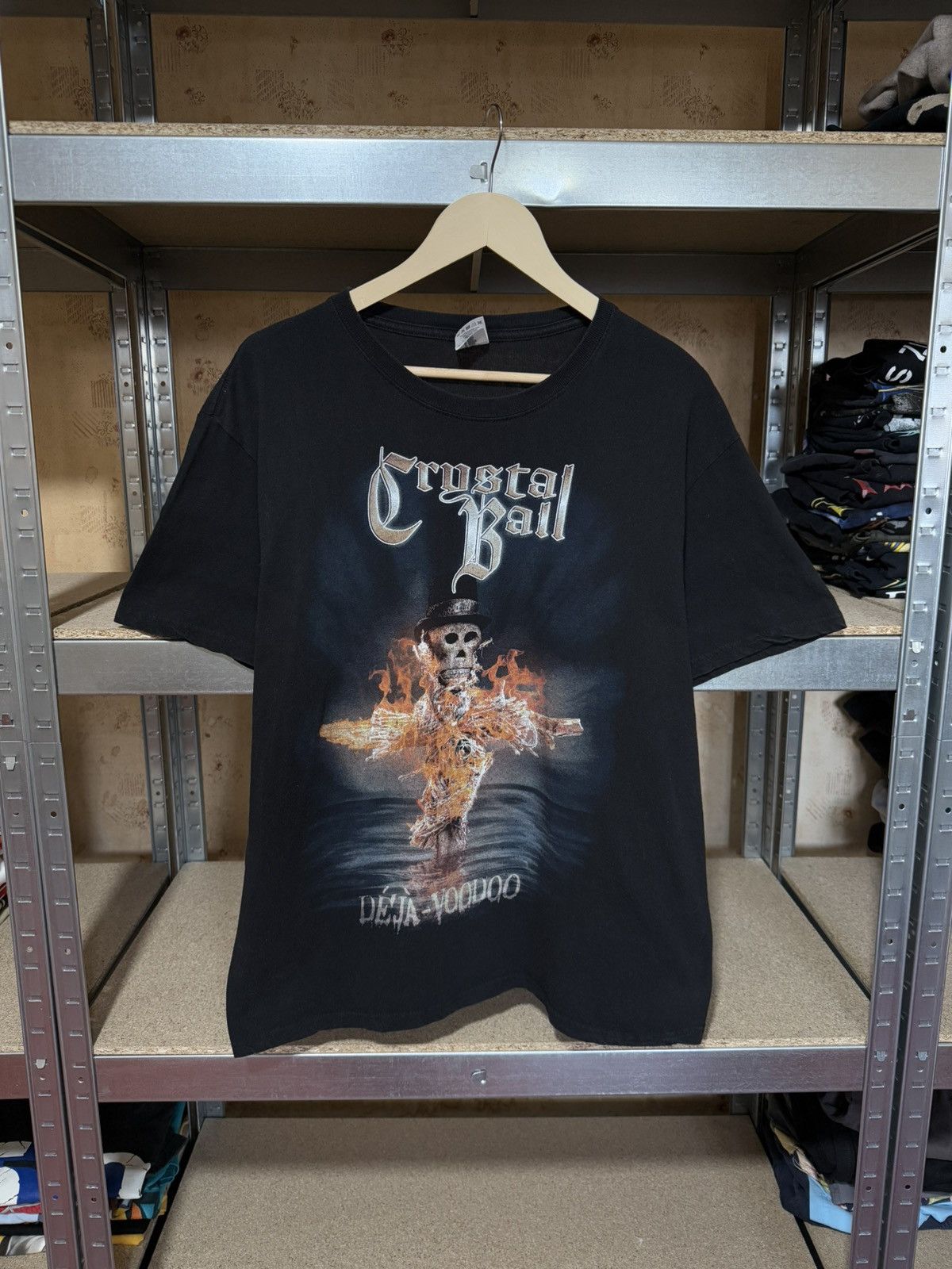 Band Tees × Vintage Vintage 2016 Crystal Ball Deja-Voodoo Rock Band T-Shirt Y2K Size US XL / EU 56 / 4 - 1 Thumbnail