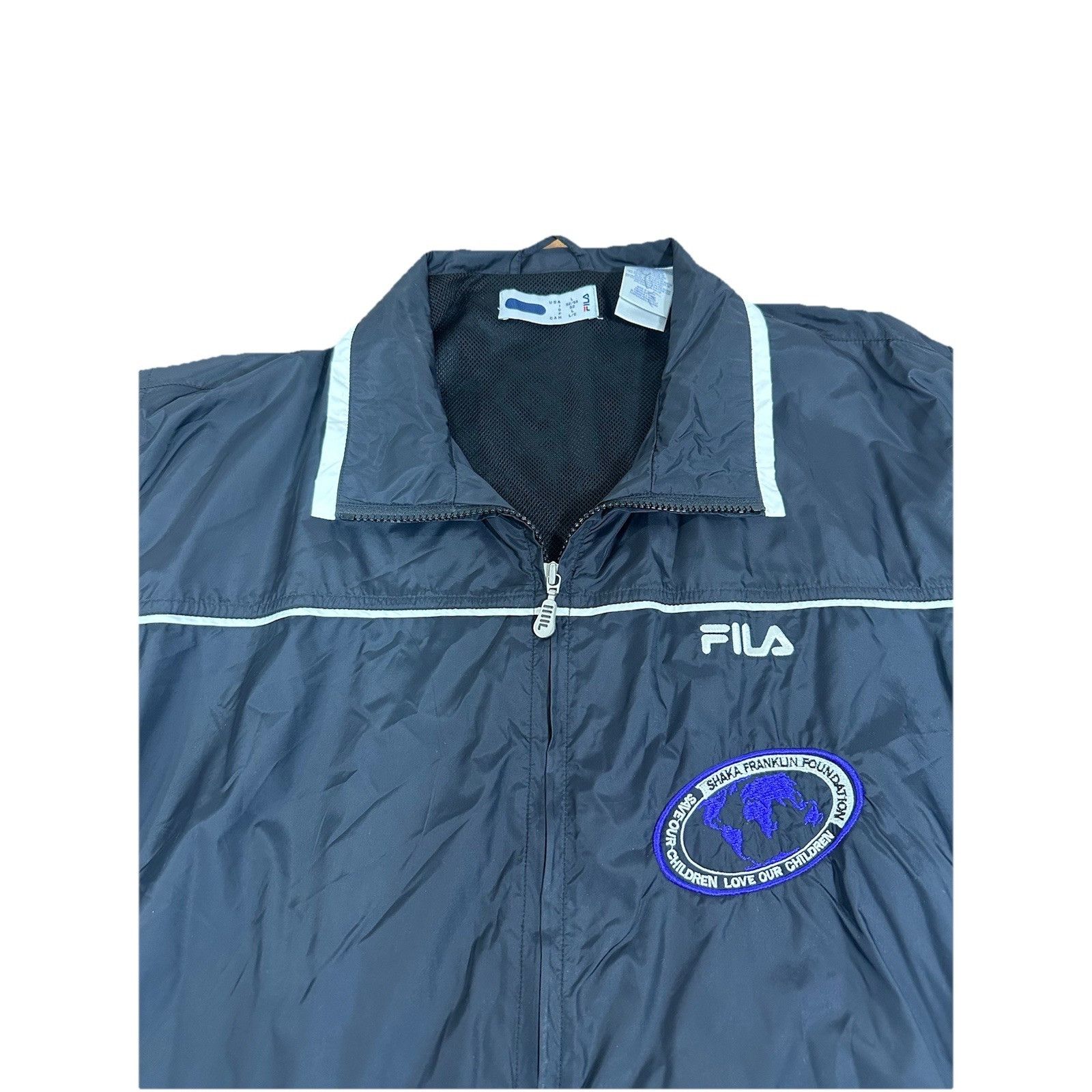 Fila Vintage Fila Shaka Franklin Foundation Windbreaker Jacket Co Size US L / EU 52-54 / 3 - 2 Thumbnail