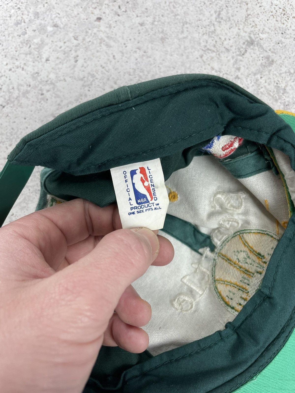 NBA × Vintage Vintage NBA Seattle Sonics Snapback Cap Hat Size ONE SIZE - 10 Thumbnail