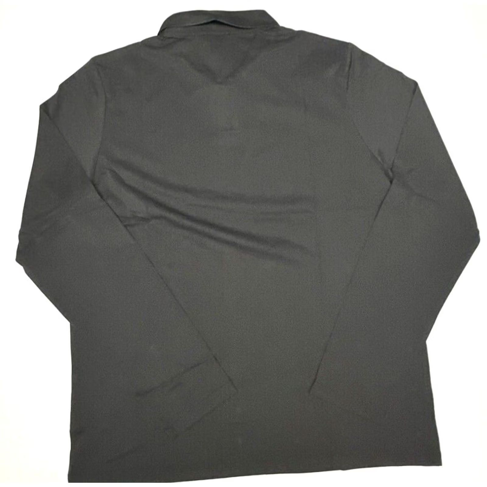 Vintage Brady Live Men’s XL Sweat Zero Hydro Yarn Long Sleeve Polo Black Onyx Polyamide Size US XL / EU 56 / 4 - 6 Thumbnail