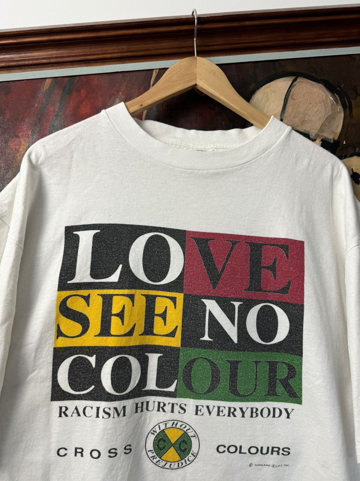 Cross Colours Racism Hurts T-shirt newest