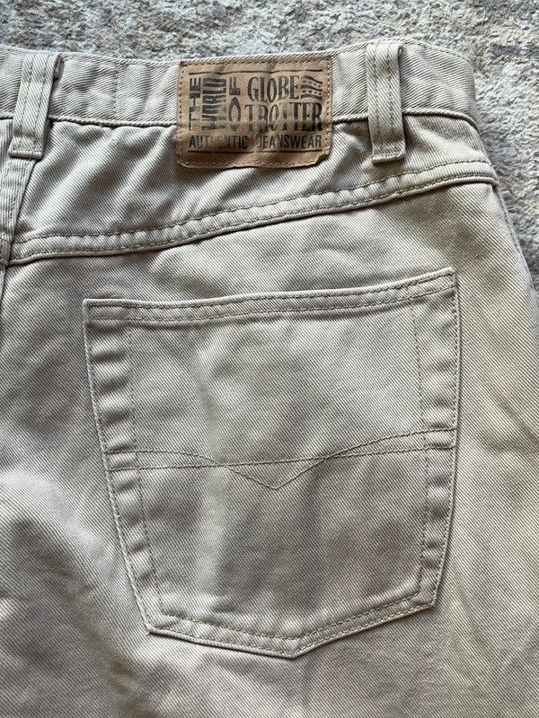 Other The World Sz W 36 L 32 Denim Jeans Beige Baggy Vintage 90s Size US 36 / EU 52 - 14 Thumbnail