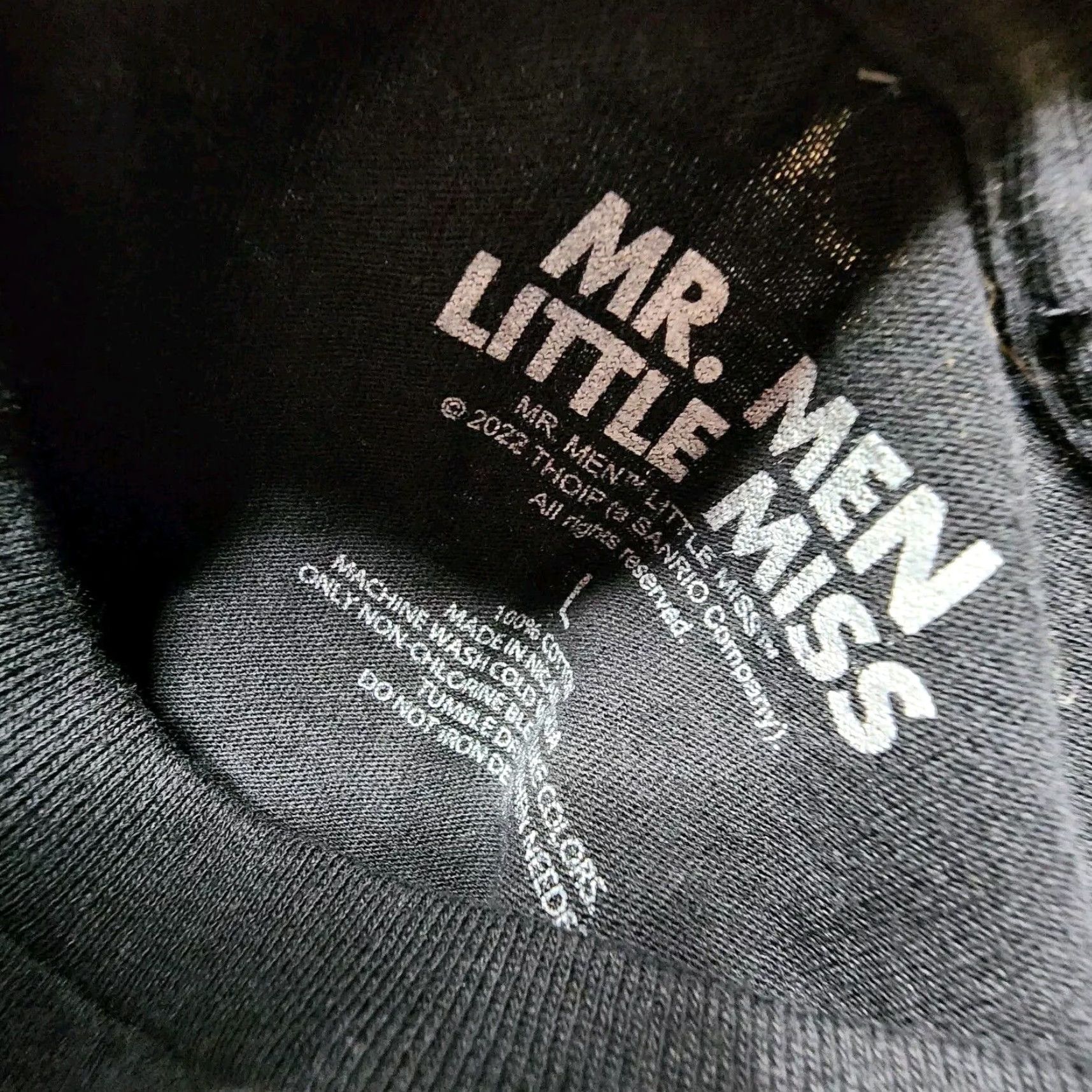 Vintage Funny Mr Man Little Miss Little Miss Need My Coffee Oversized Short Sleeve T Shirt Womens Black L Size L / US 10 / IT 46 - 4 Thumbnail