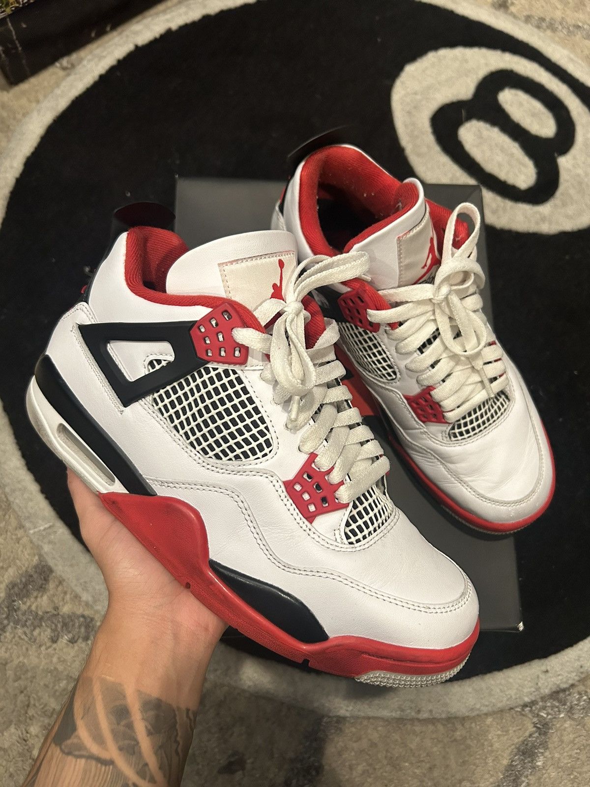 Jordan Brand Air Jordan 4 Retro ‘Fire Red’ Size US 8 / EU 41 - 1 Thumbnail