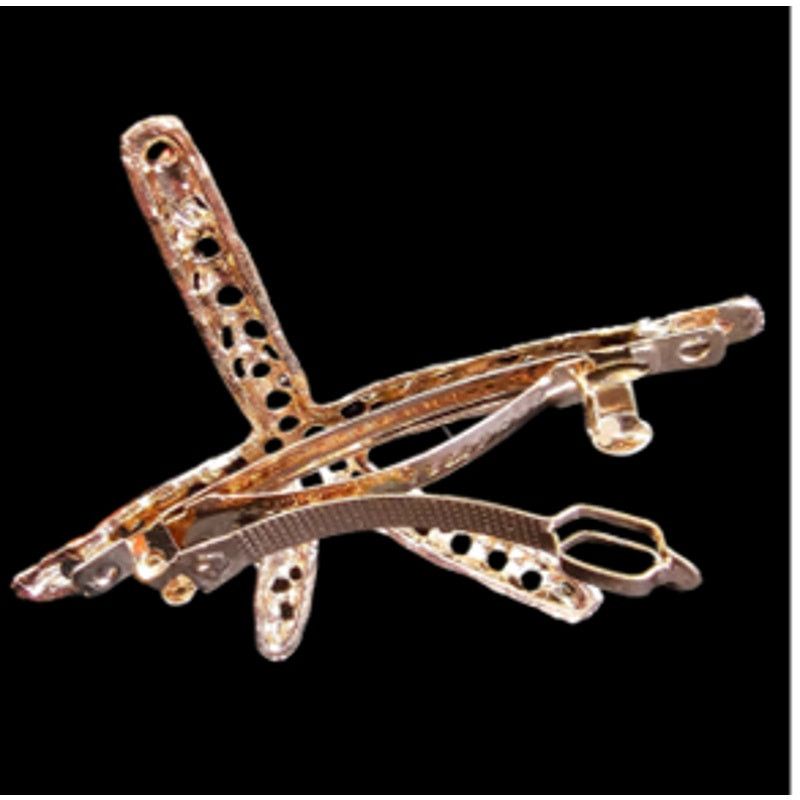 Other Gold-Brass Tone Hair Barrett Up-do Fashion Jewelry 7Pc lot Size ONE SIZE - 4 Thumbnail
