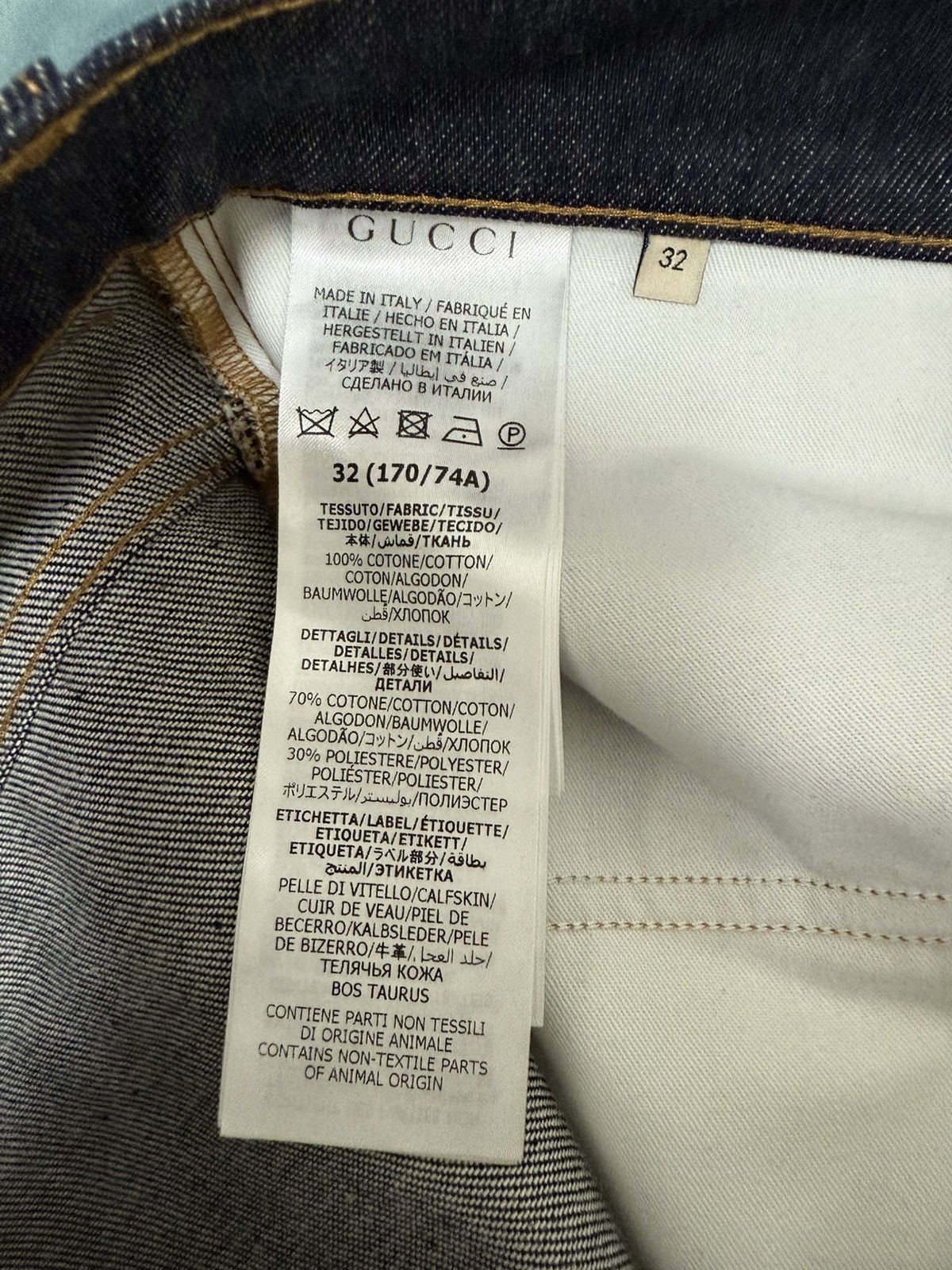 Gucci Gucci roll-up GG monogram denim jeans 32 Size US 32 / EU 48 - 7 Thumbnail