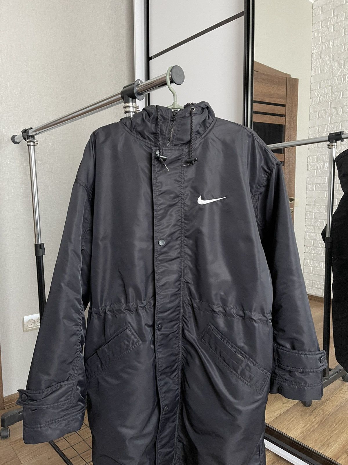 Nike Nike Vintage Parka Jacket Big Logo Swoosh 90s Size US L / EU 52-54 / 3 - 7 Thumbnail