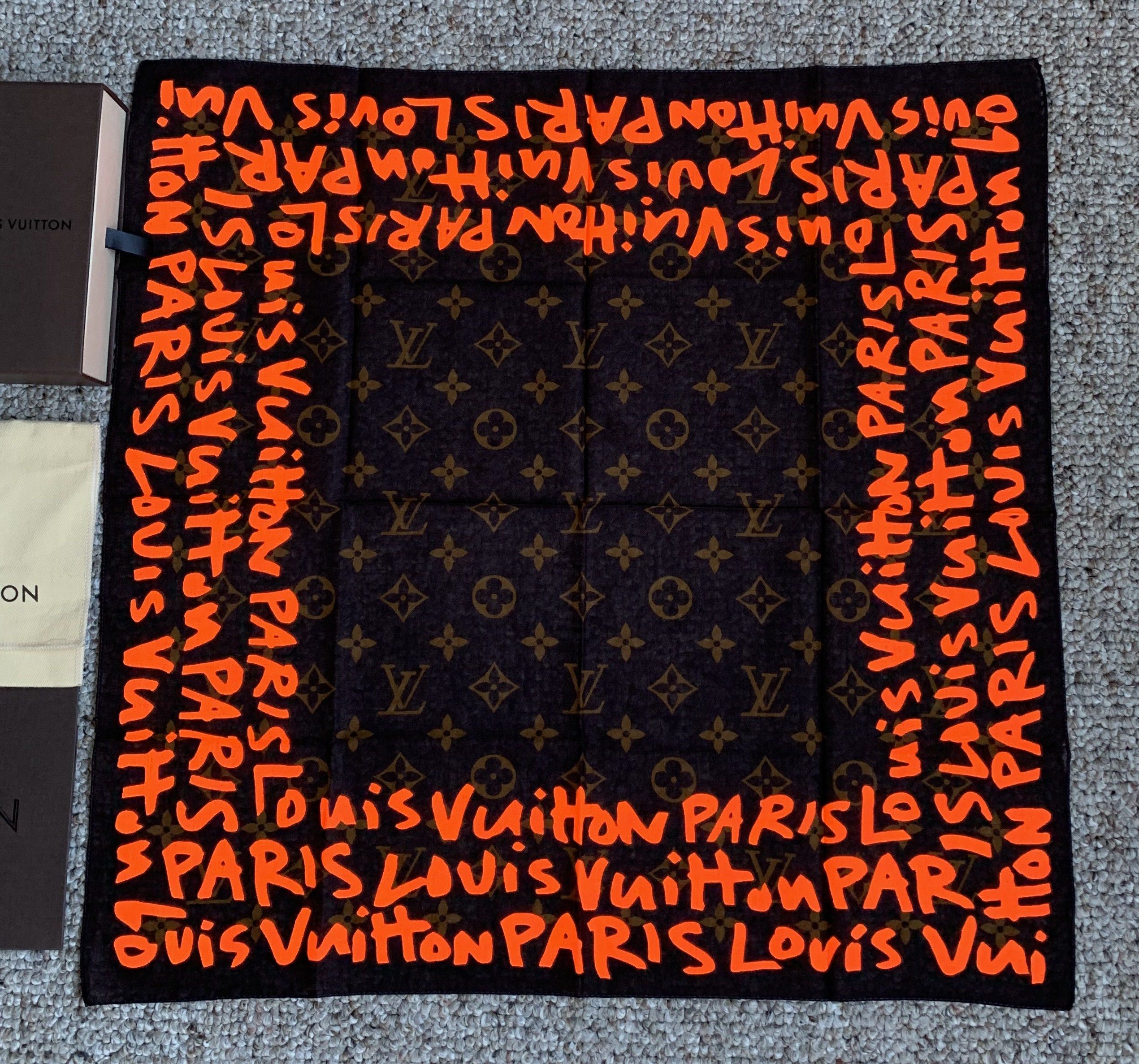S/S 2001 Louis Vuitton x Stephen Sprouse Graffiti Scarf