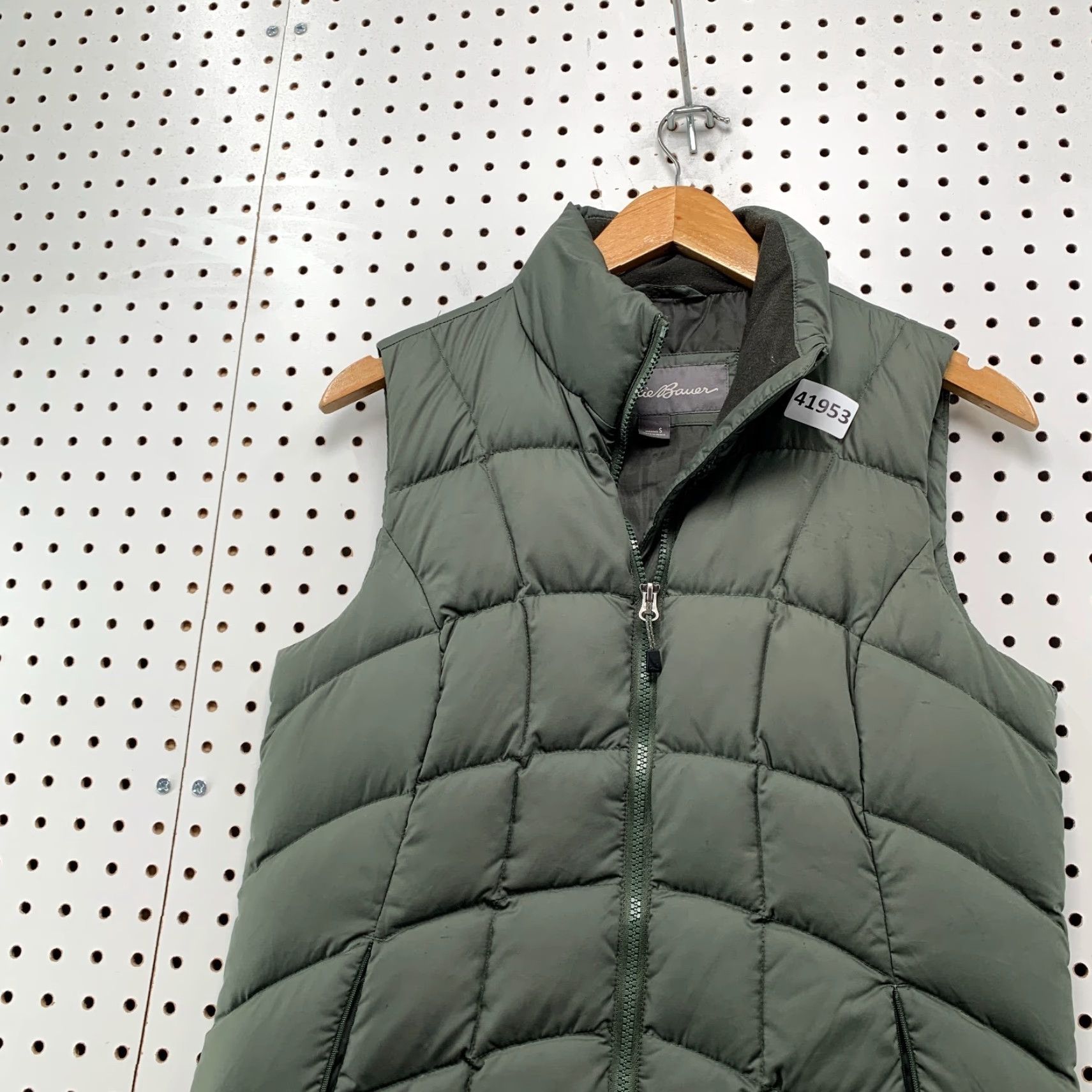 Eddie Bauer Eddie Bauer Down Puffer Vest Jacket Womens Small Gray Quilted 18x25.5 Size S / US 4 / IT 40 - 6 Thumbnail