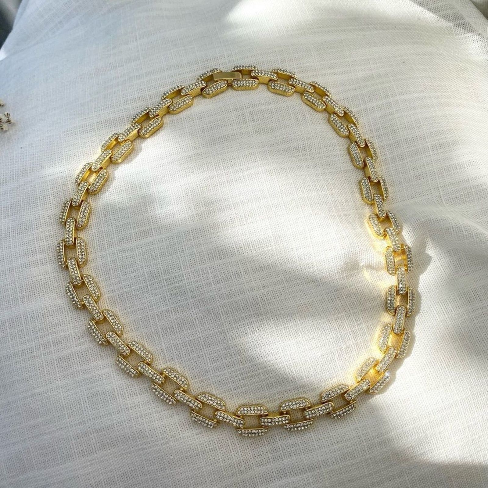 Nordstrom Adornia Pavé Cubic Zirconia 14K Gold Plated Necklace Size ONE SIZE - 3 Thumbnail