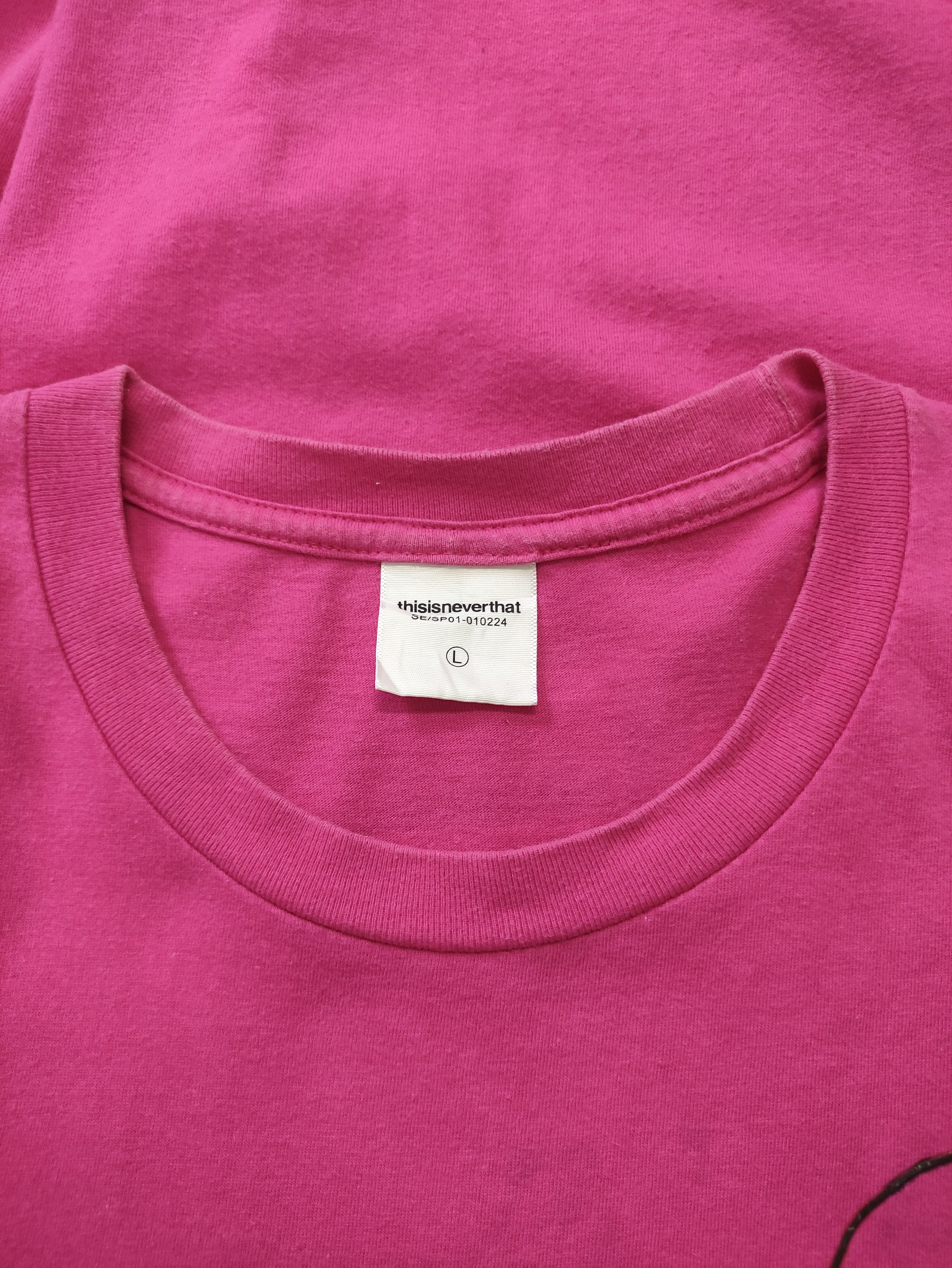 thisisneverthat thisisneverthat big logo pink t-shirt Size US L / EU 52-54 / 3 - 5 Thumbnail