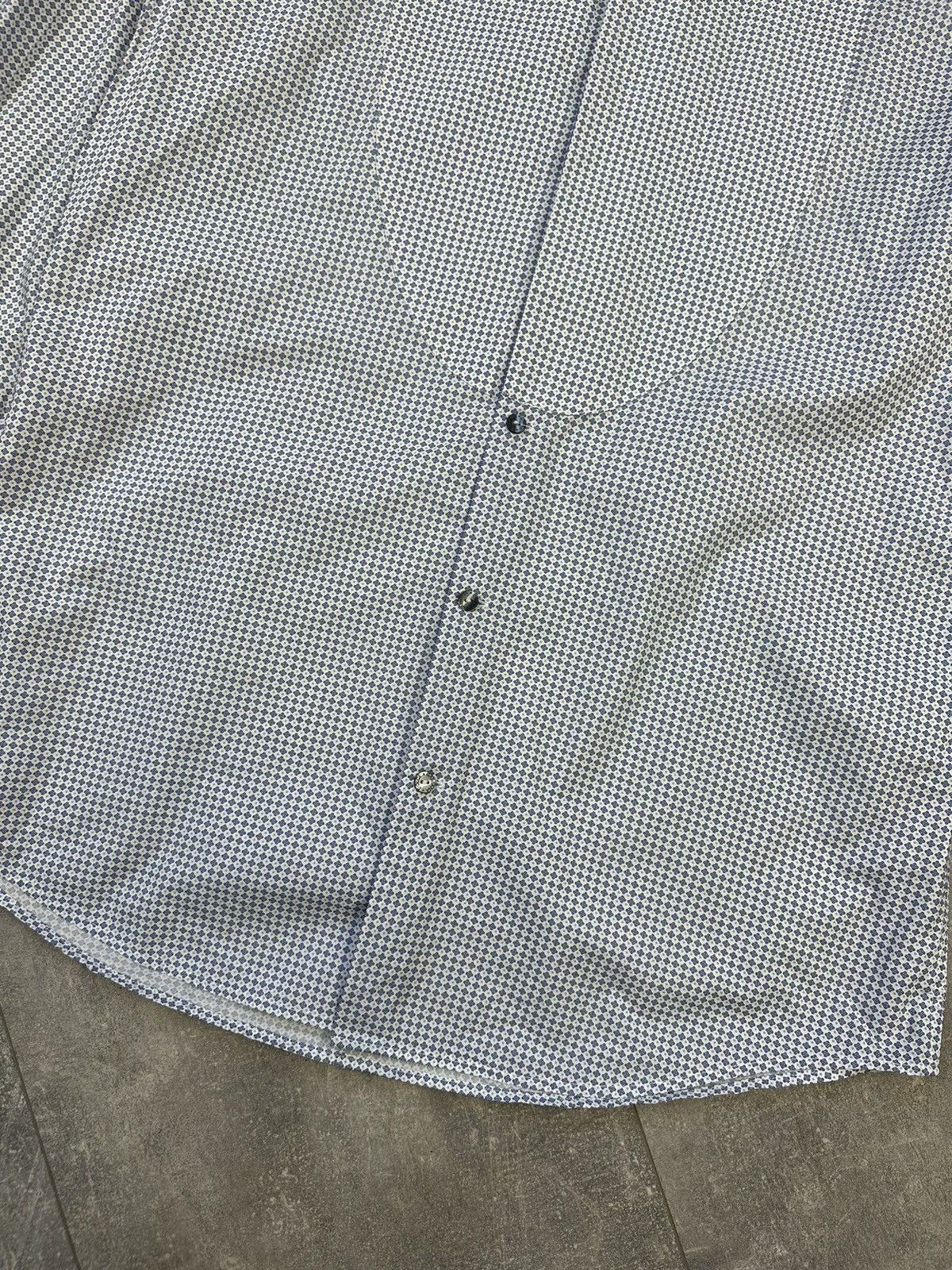 Dolce & Gabbana Dolce & Gabbana Gold White/Blue Shirts Button Up Size US L / EU 52-54 / 3 - 3 Thumbnail