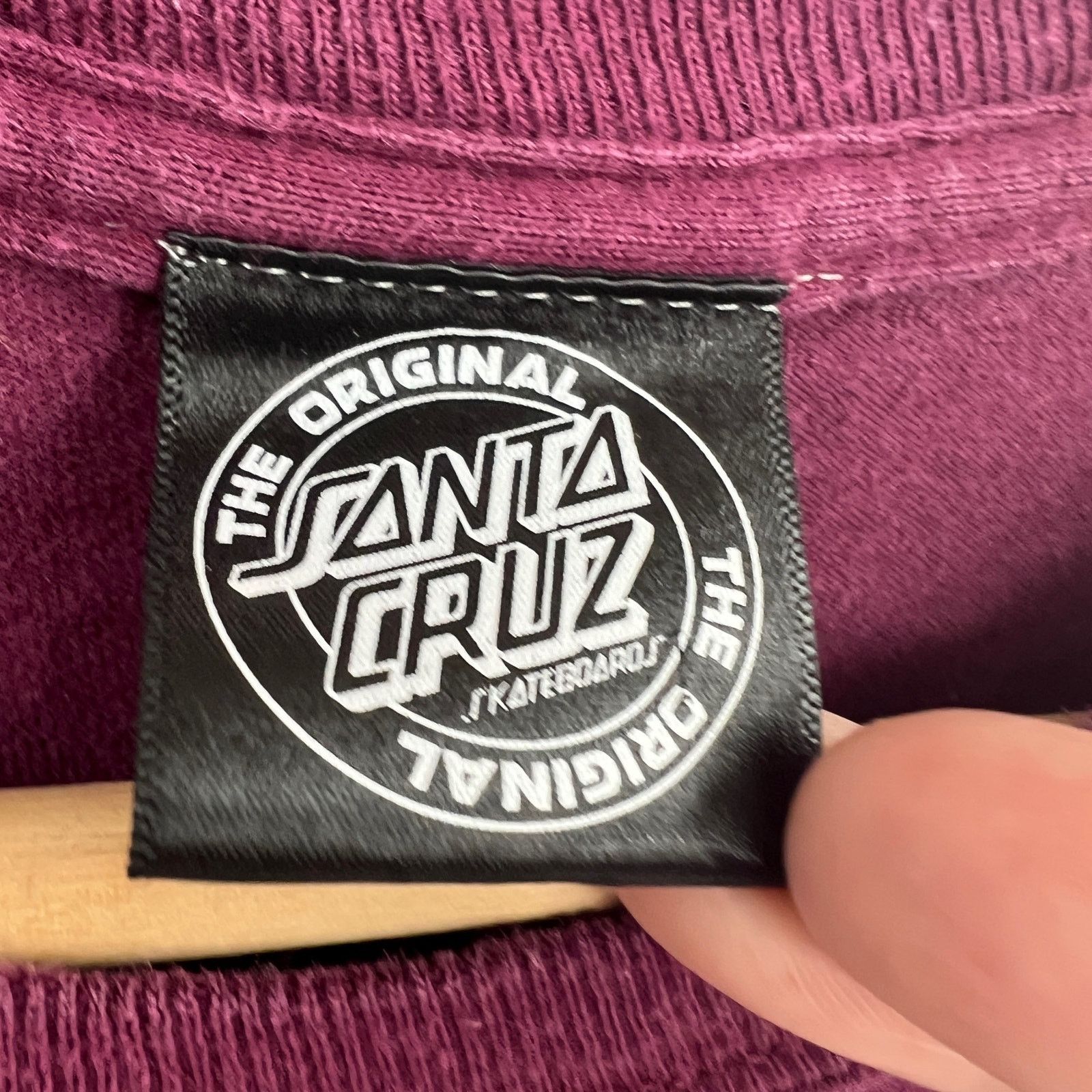 Santa Cruz Skateboards Santa Cruz Skateboard Tee Shirt T-Shirt Burgundy Red SMALL Size US S / EU 44-46 / 1 - 9 Thumbnail