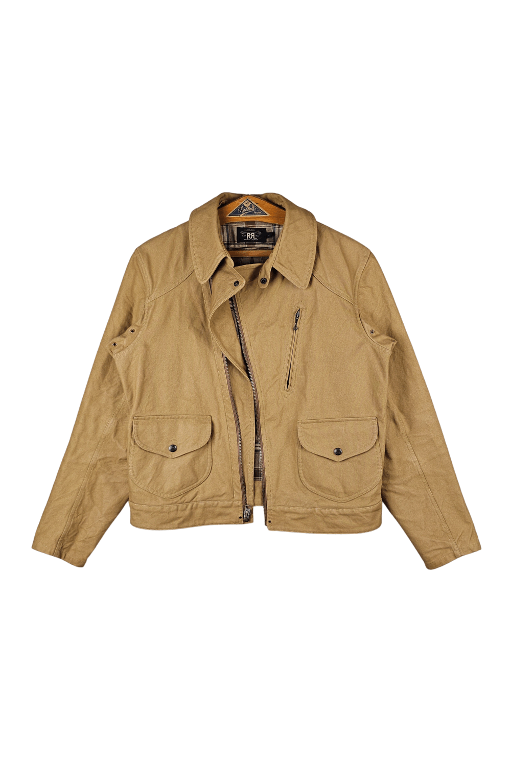 RRL Ralph Lauren RRL / Double RL Canvas Asym Moto Jacket - late-00s Size US M / EU 48-50 / 2 - 13 Thumbnail
