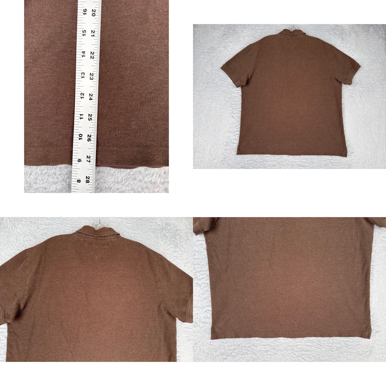Tommy Hilfiger Tommy Hilfiger Shirt Men Extra Large Brown 100% Cotton Custom Fit Golf READ Size US XL / EU 56 / 4 - 9 Thumbnail