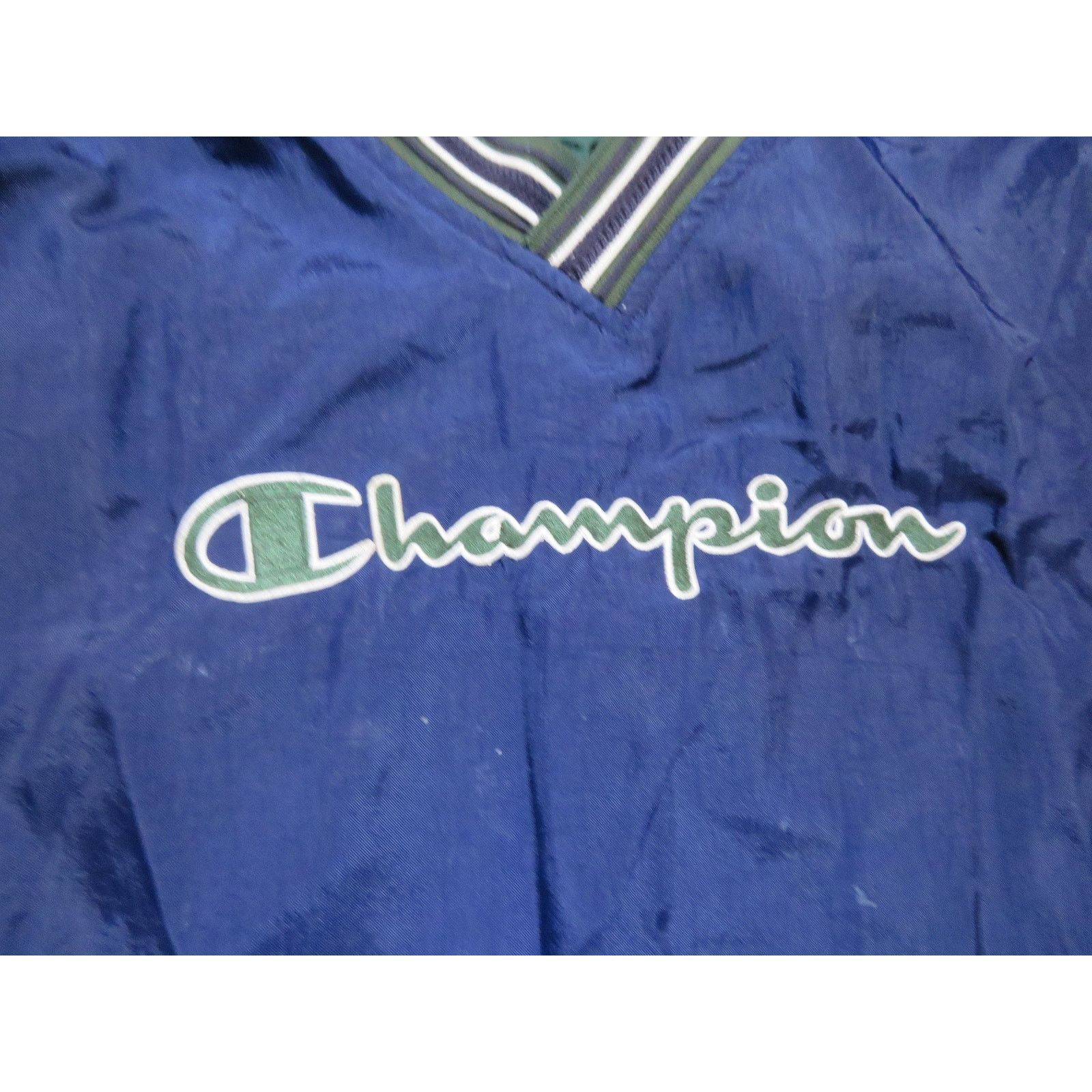 Champion Champion Spellout Pullover Windbreaker Jacket Blue L 1990s Size US L / EU 52-54 / 3 - 5 Thumbnail