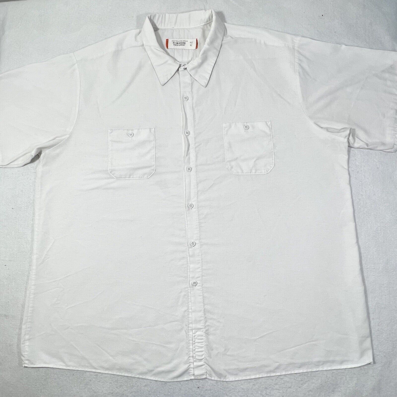 Disney Disney 5XL Cast Member White Button Short Sleeve Shirt Size US XXL / EU 58 / 5 - 1 Thumbnail
