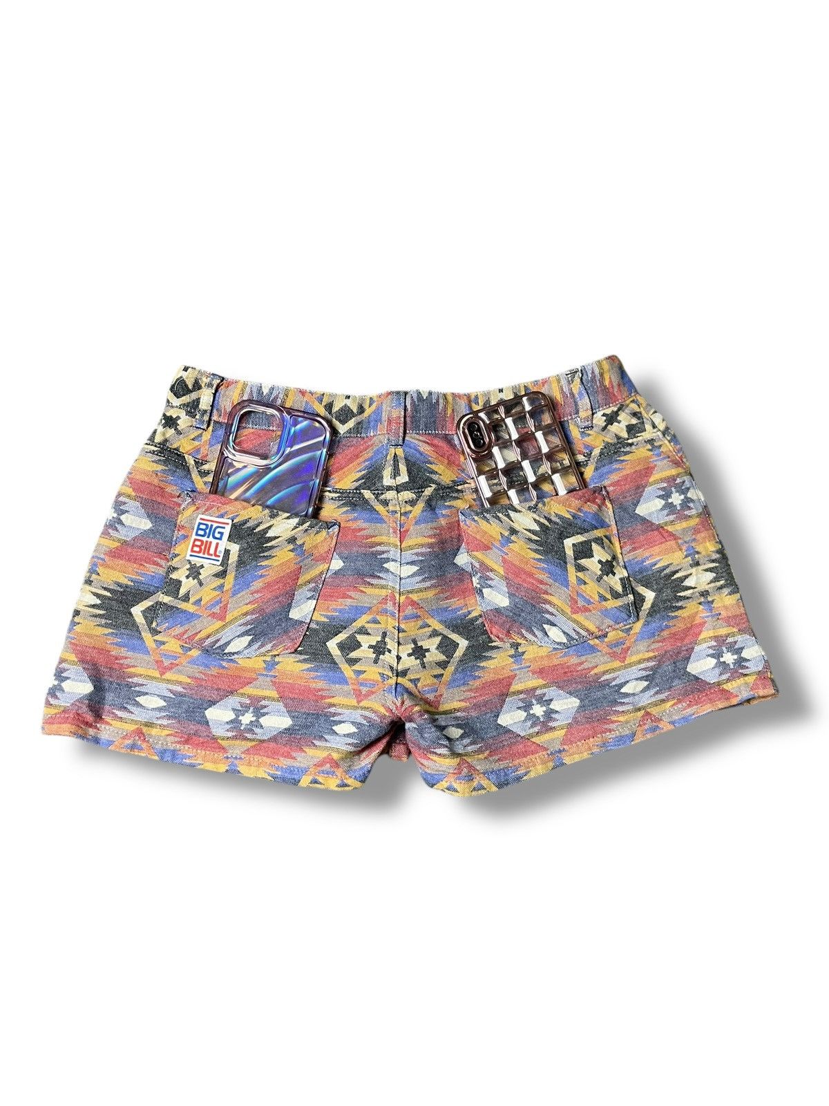 Japanese Brand × Vintage Vintage BIG BILL Native Abstract Shorts (78) Size US 29 - 6 Thumbnail