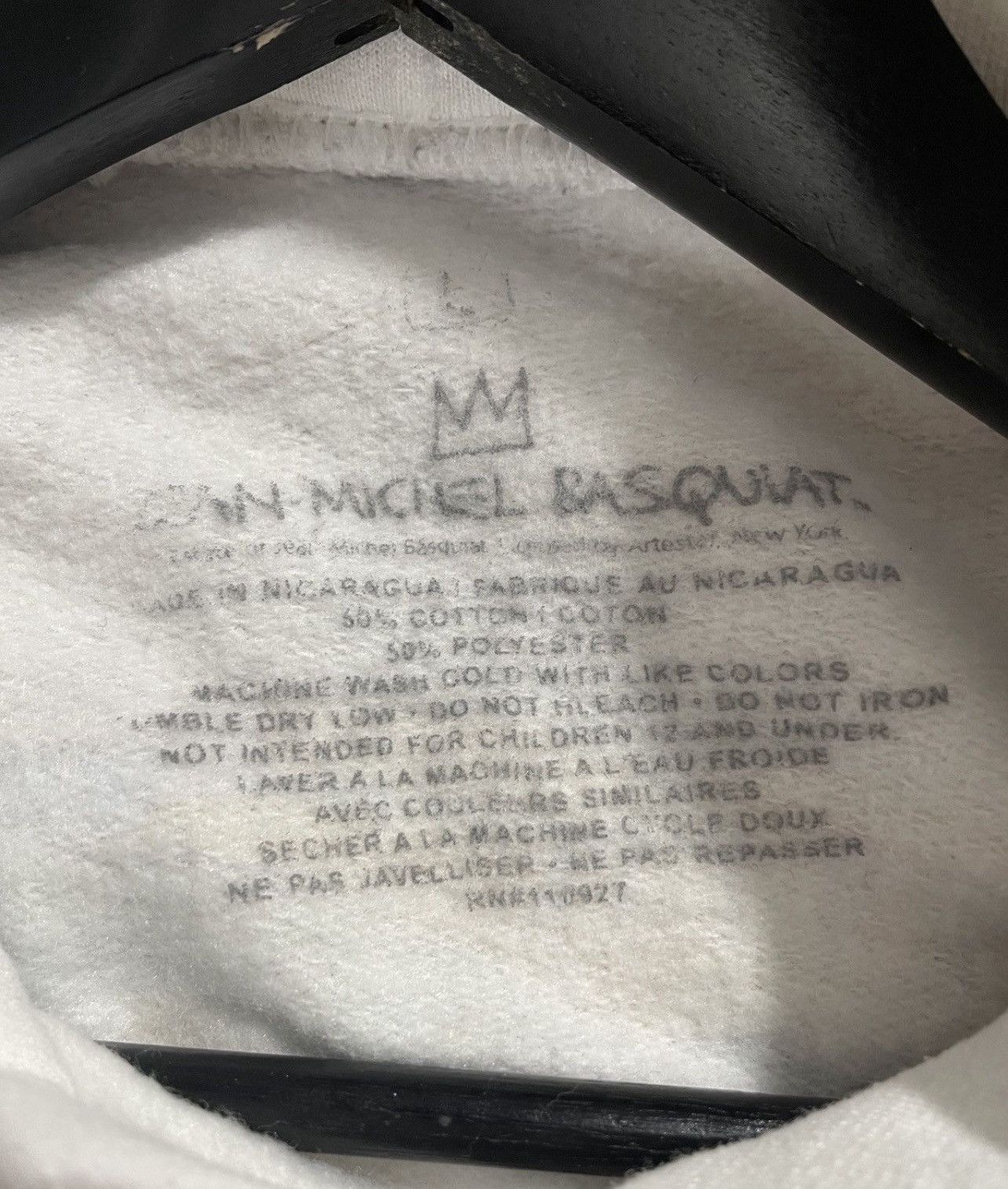 Jean-Michel Basquiat Jean-Michel Basquiat Pullover Hoodie White Sweatshirt Size US L / EU 52-54 / 3 - 11 Thumbnail
