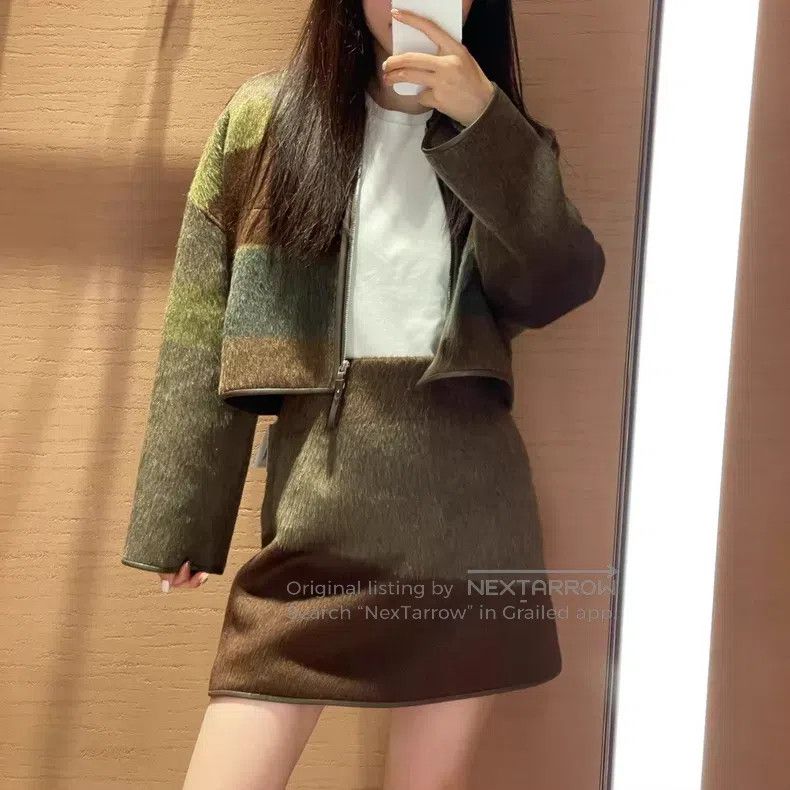 Hermes Hermes Cashmere Mohair Three Tone Short Skirt Size 24" / US 00 / IT 34 - 7 Thumbnail