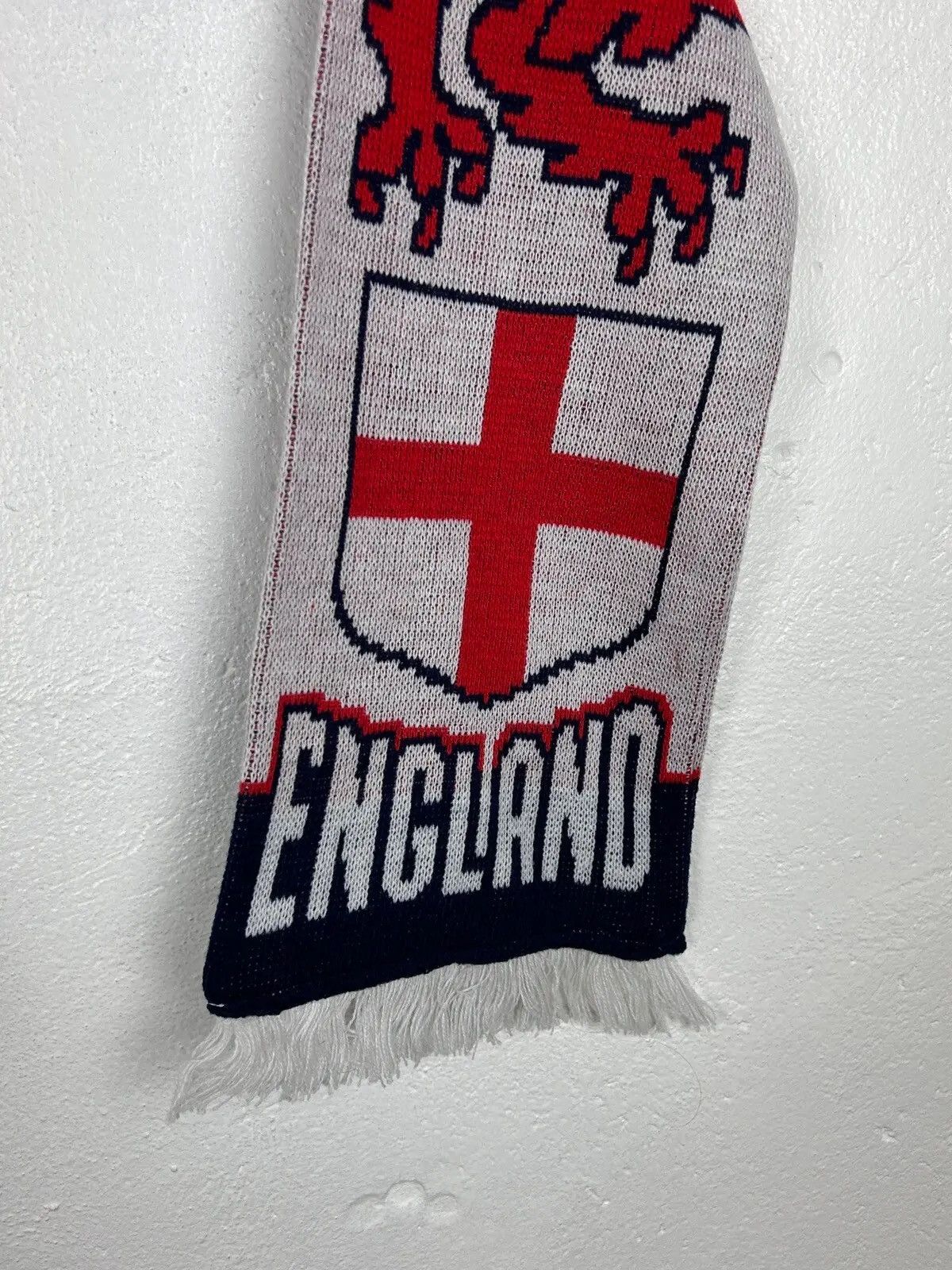 Vintage 90s Vintage England Football Team Fanwear Scarf Muffler Size ONE SIZE - 2 Thumbnail