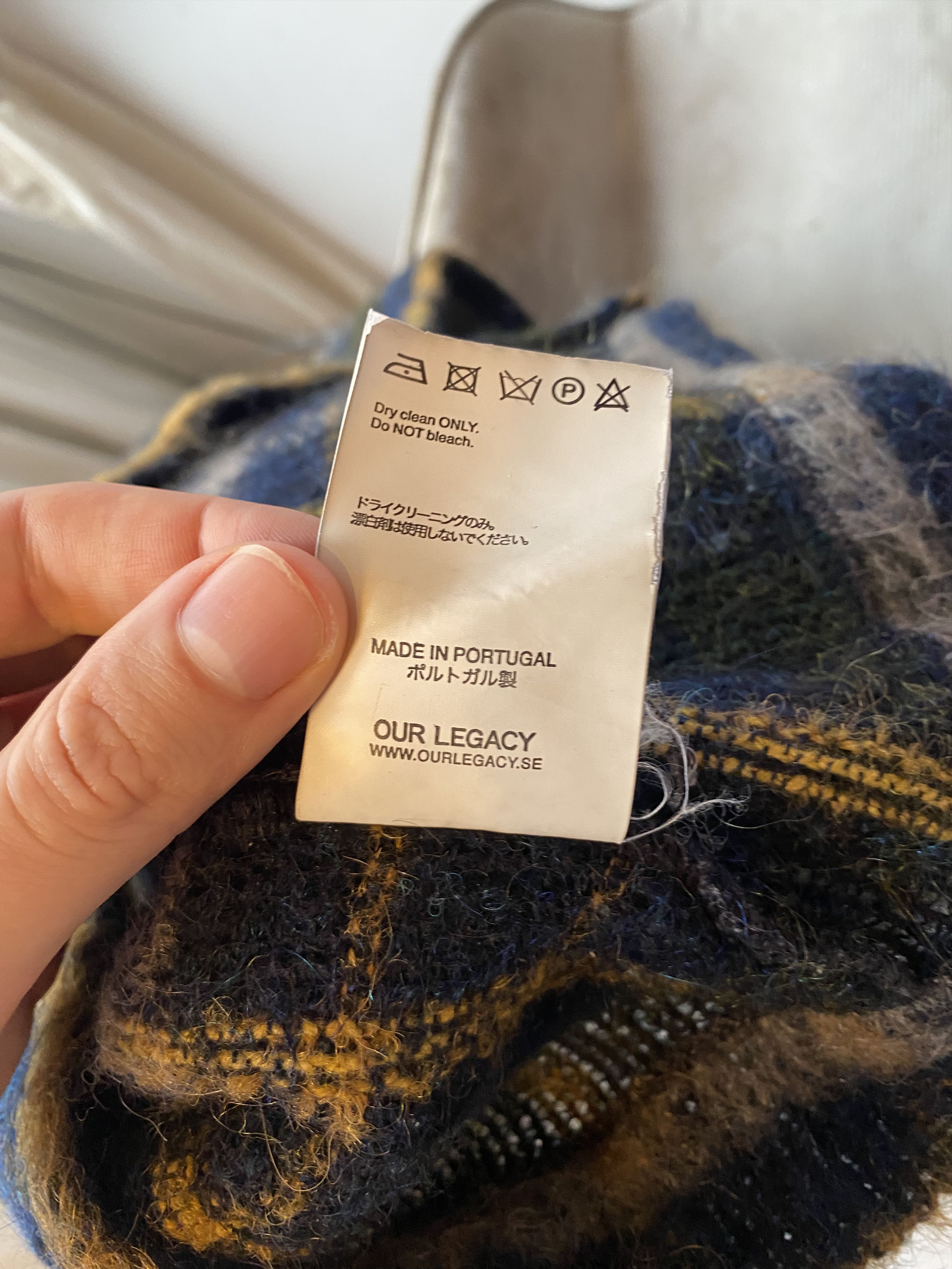 Our Legacy Our Legacy Mohair Check Cardigan Size US M / EU 48-50 / 2 - 4 Thumbnail