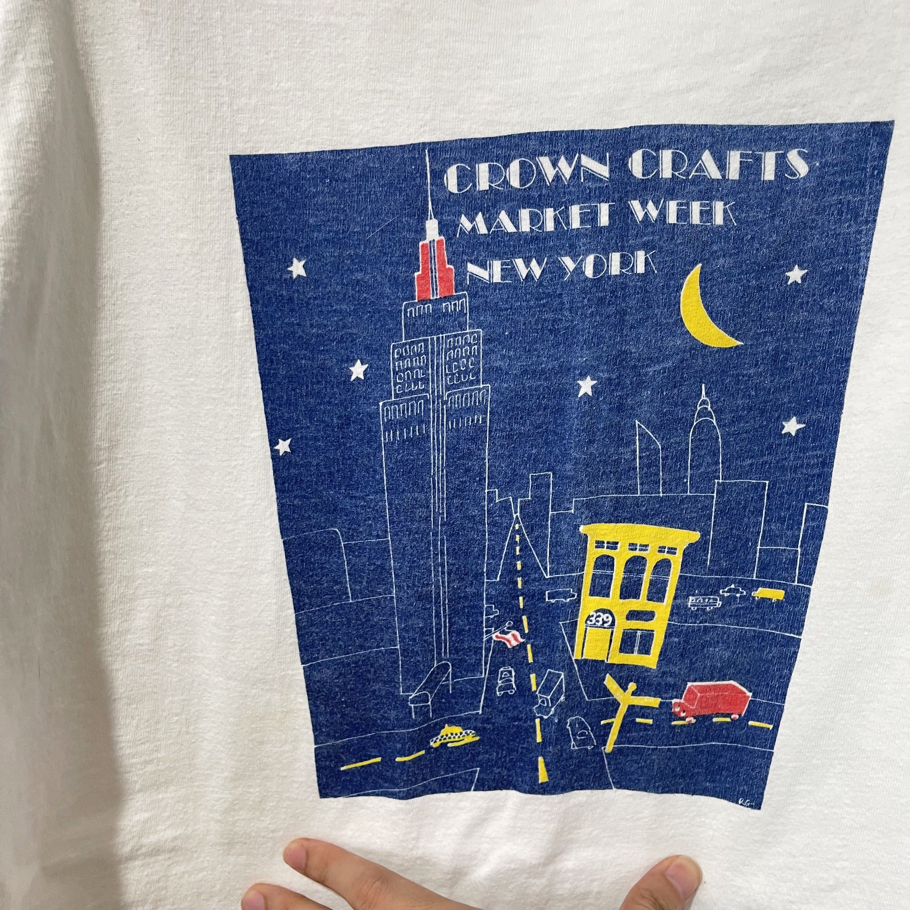 Vintage Vintage 90s Crown Crafts Market Week New York T-Shirt Size US XL / EU 56 / 4 - 2 Thumbnail